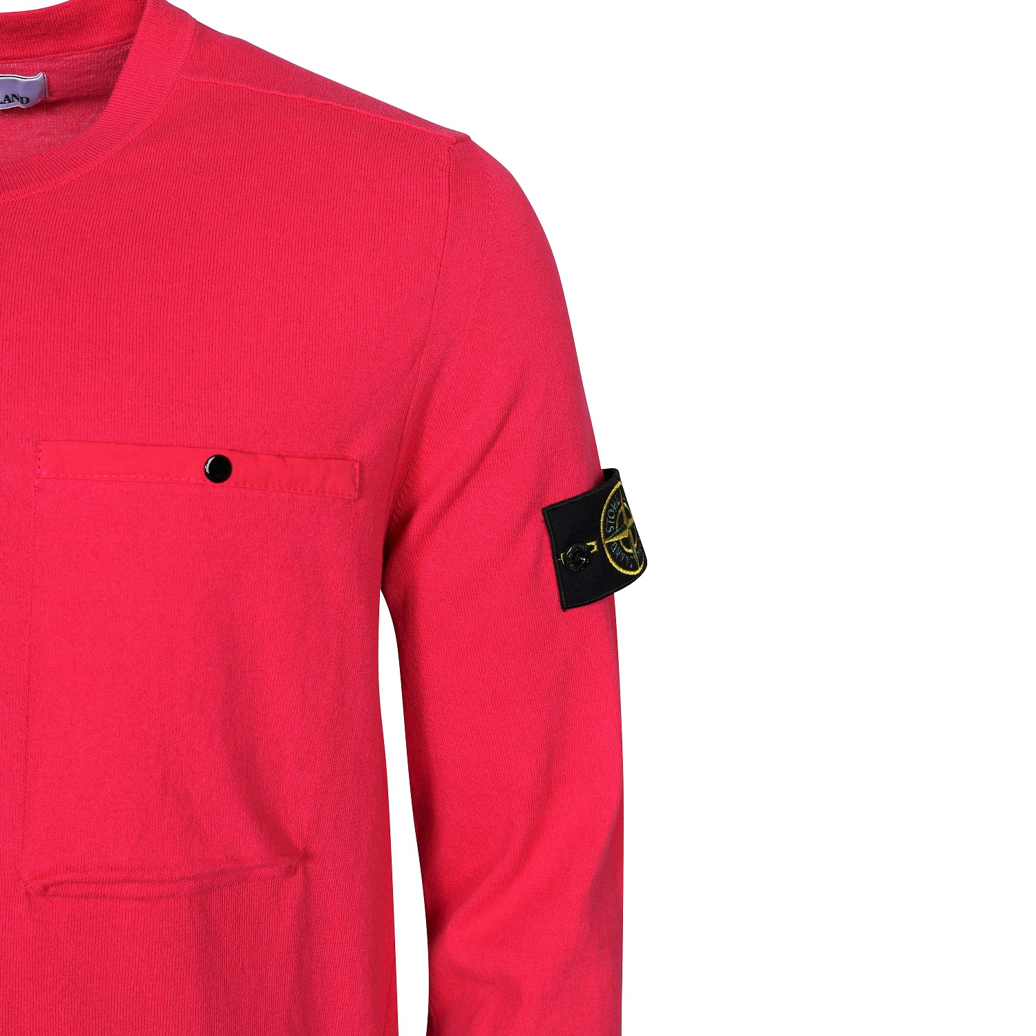 Stone Island Chest Pocket Knit Sweater in Pink L