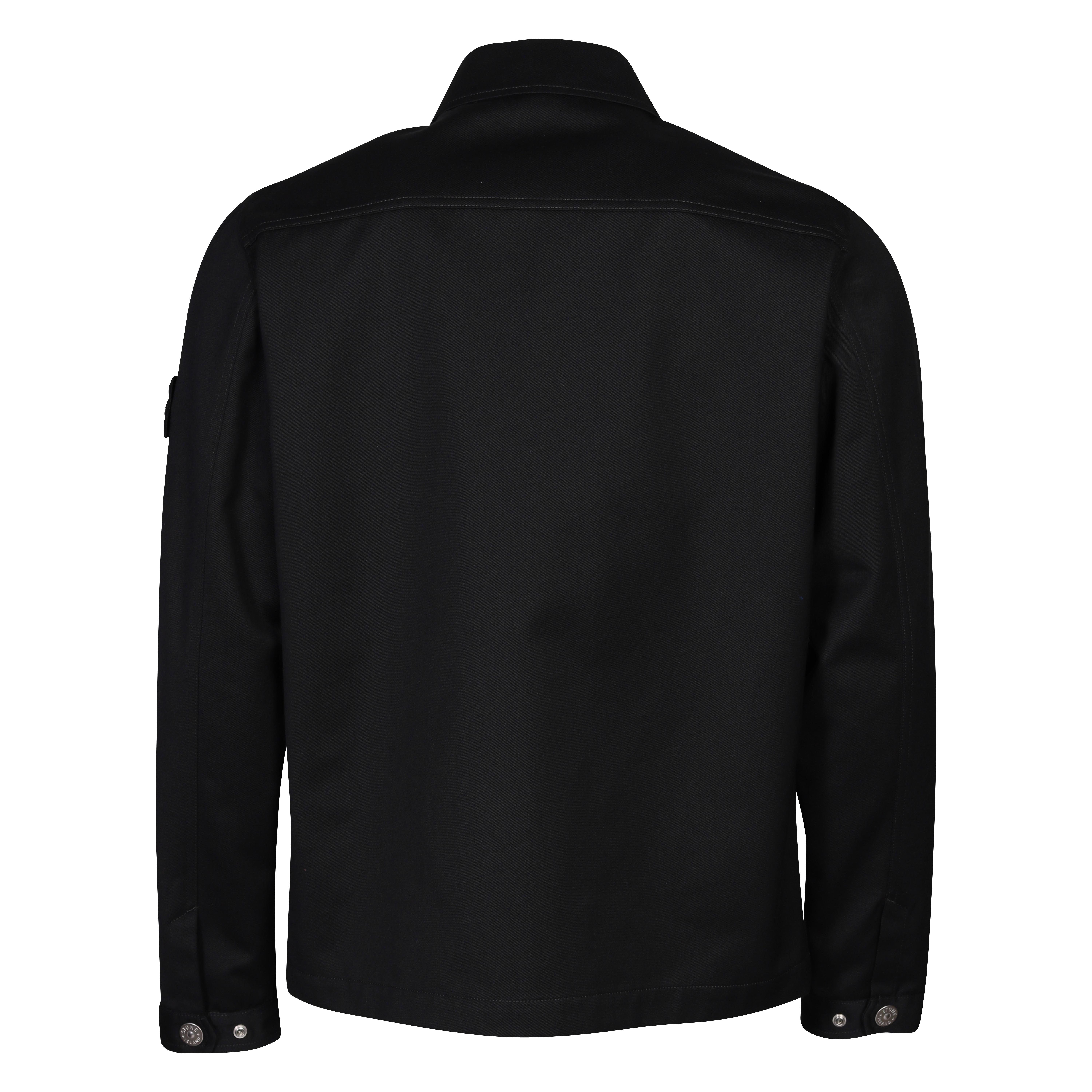 Stone Island Workwear R-Gabardine Overshirt Jacket in Black