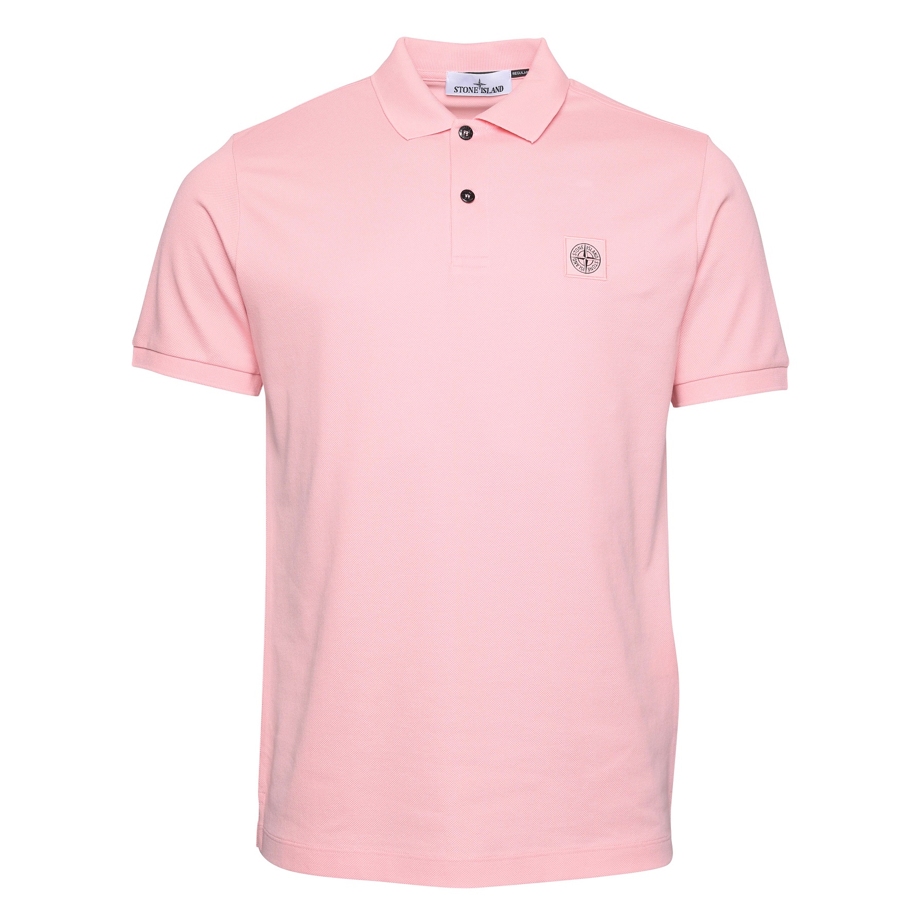 Stone Island Regular Fit Polo Shirt in Pink 3XL