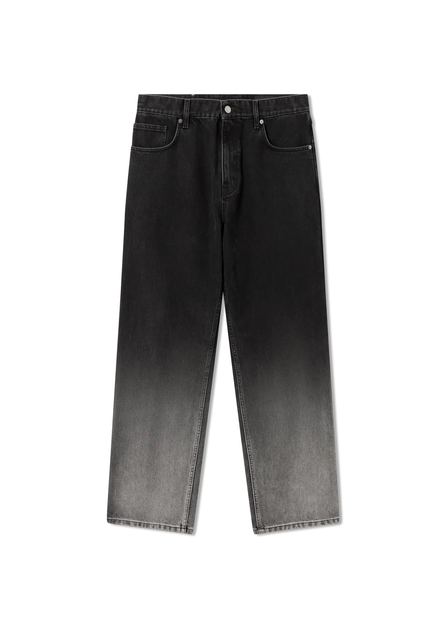 AXEL ARIGATO Loose Fit Fade Jeans in Dark Grey