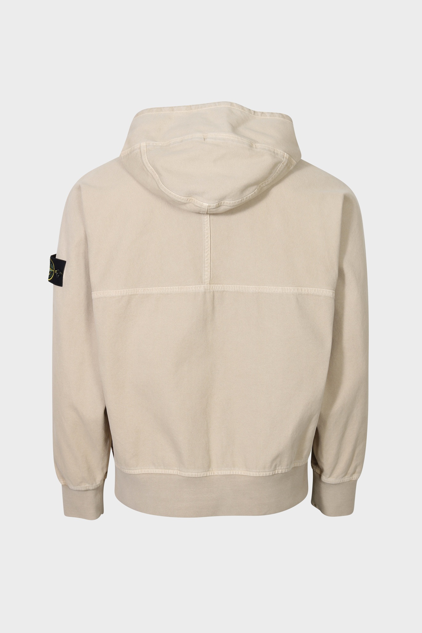 STONE ISLAND Cotton Canvas Jacket in Washed Beige