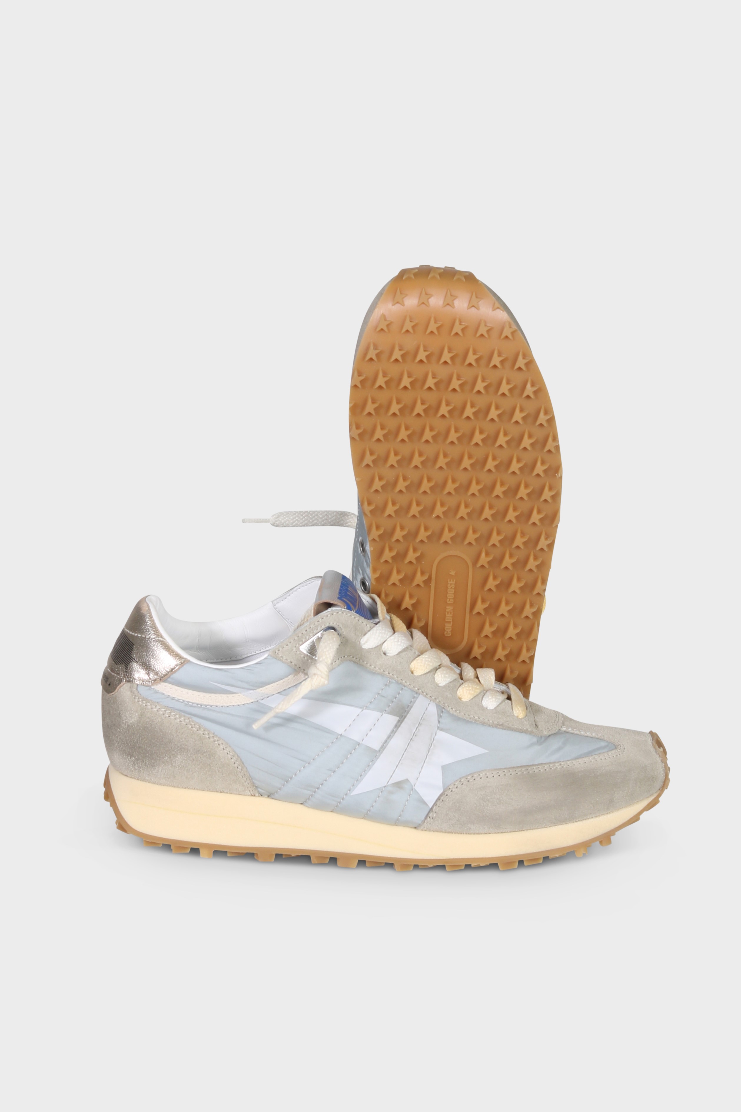 GOLDEN GOOSE Running Marathon in Light Blue/Ice/White