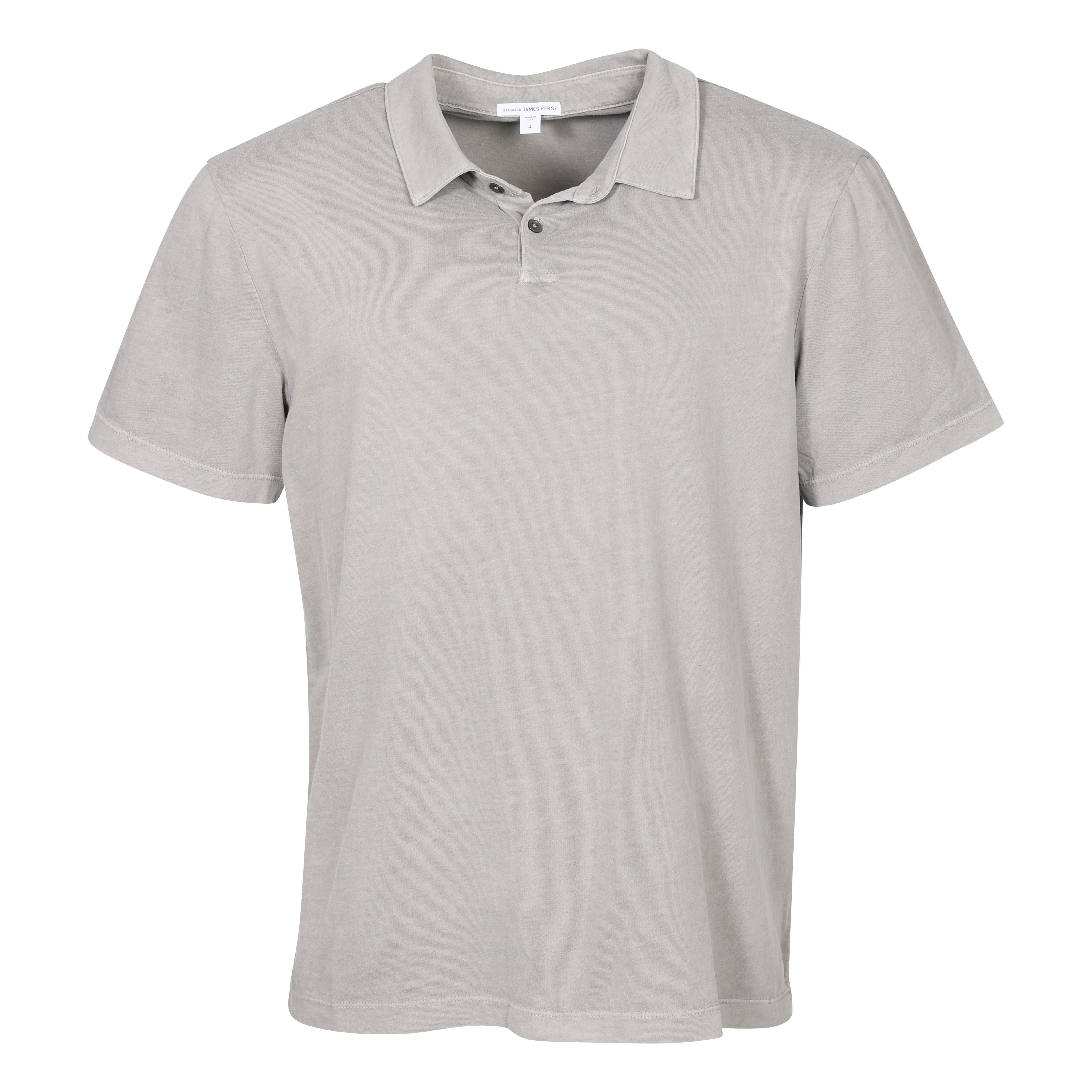 James Perse Standard Polo in Greystone M