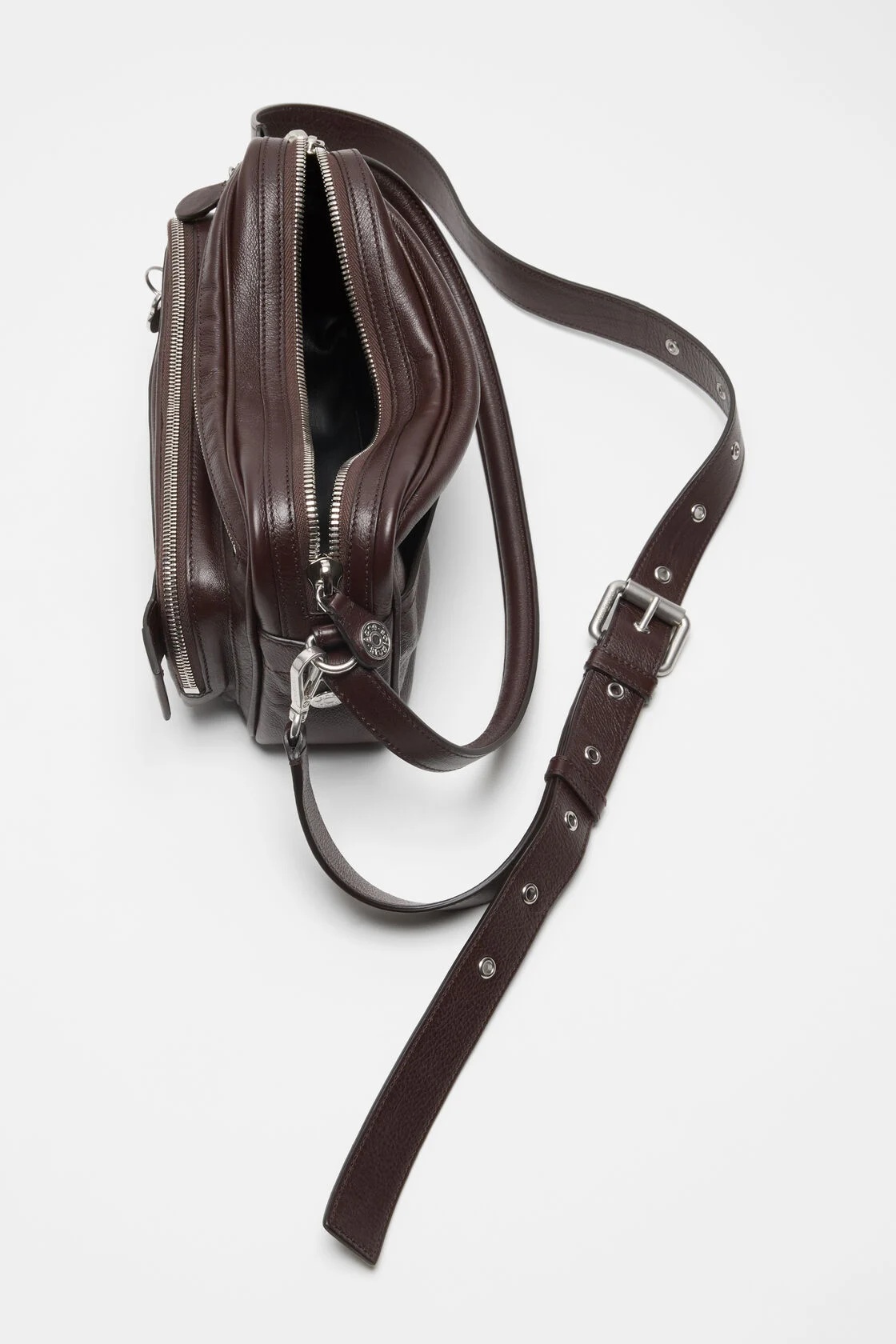 ACNE STUDIOS Camero Party Bag in Chocolate Brown