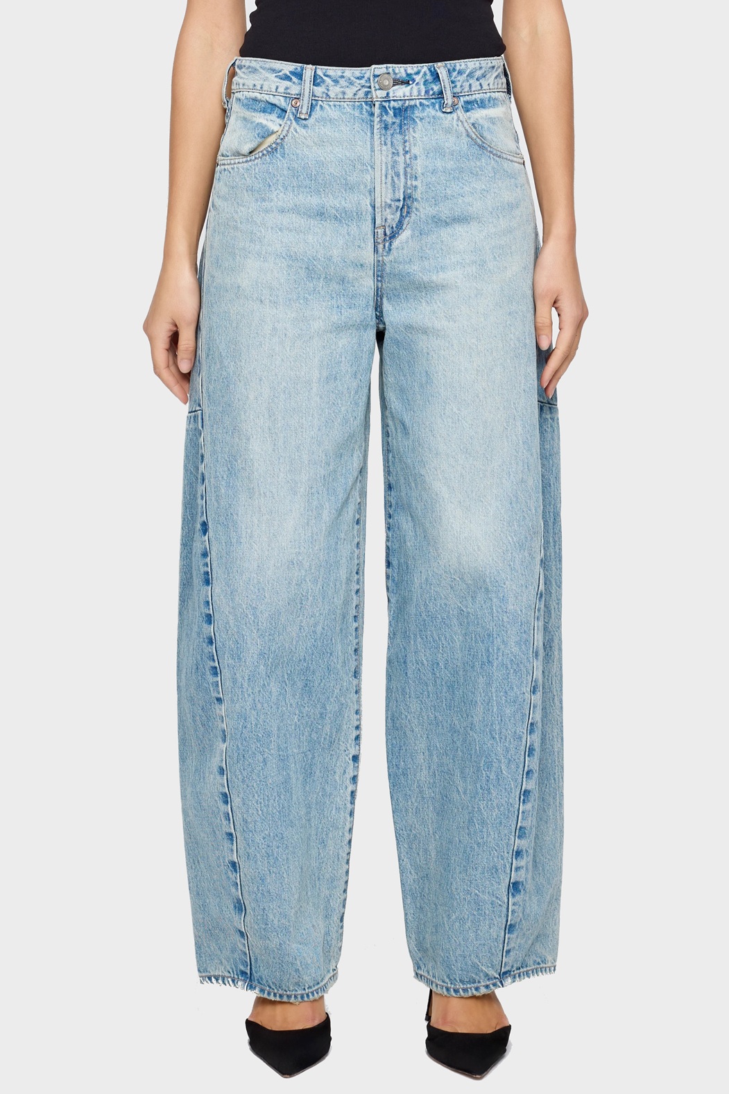 MOUSSY VINTAGE Jeans Barrel Frimley in Light Blue