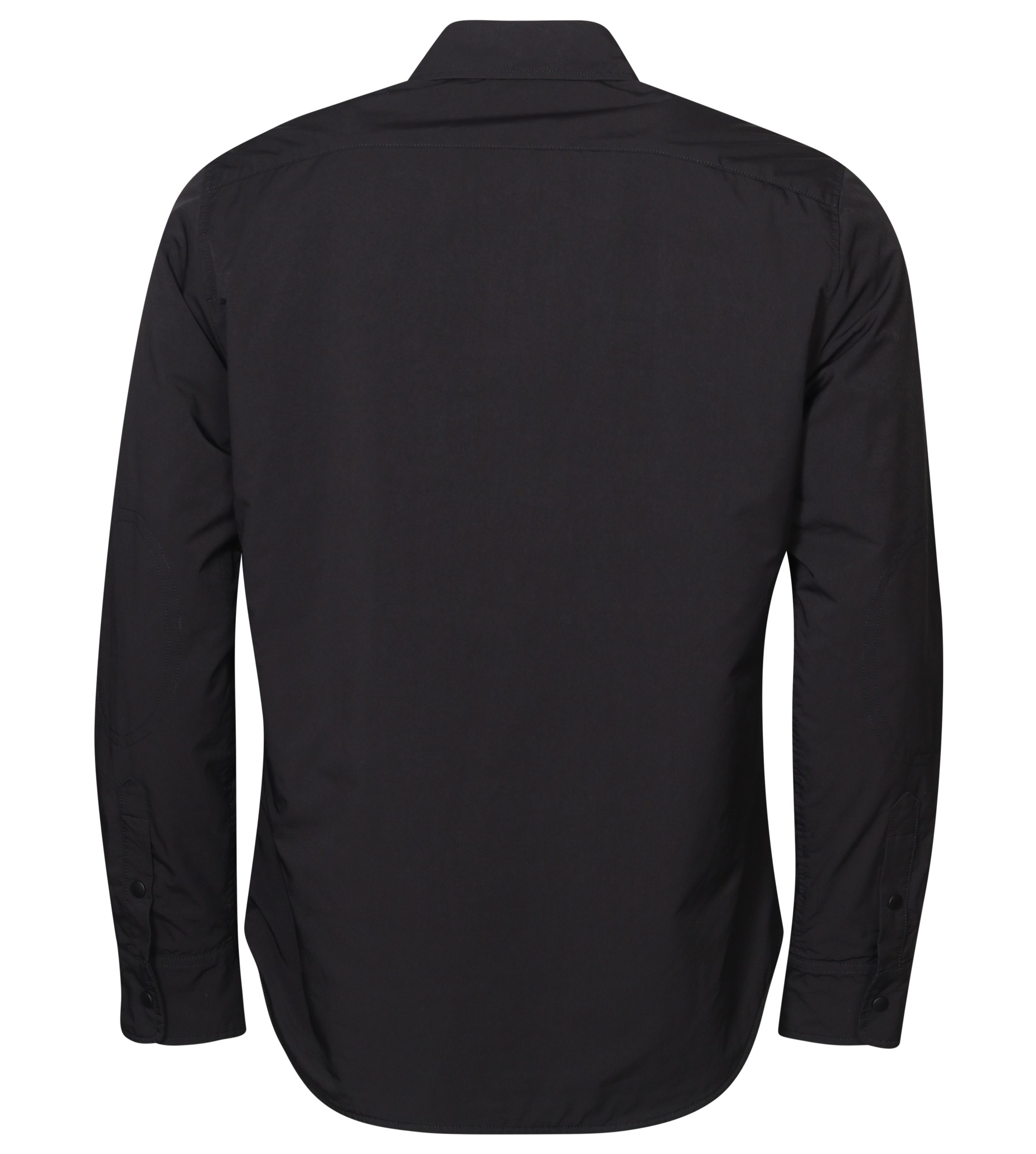 ASPESI Wool/Nylon Overshirt in Black