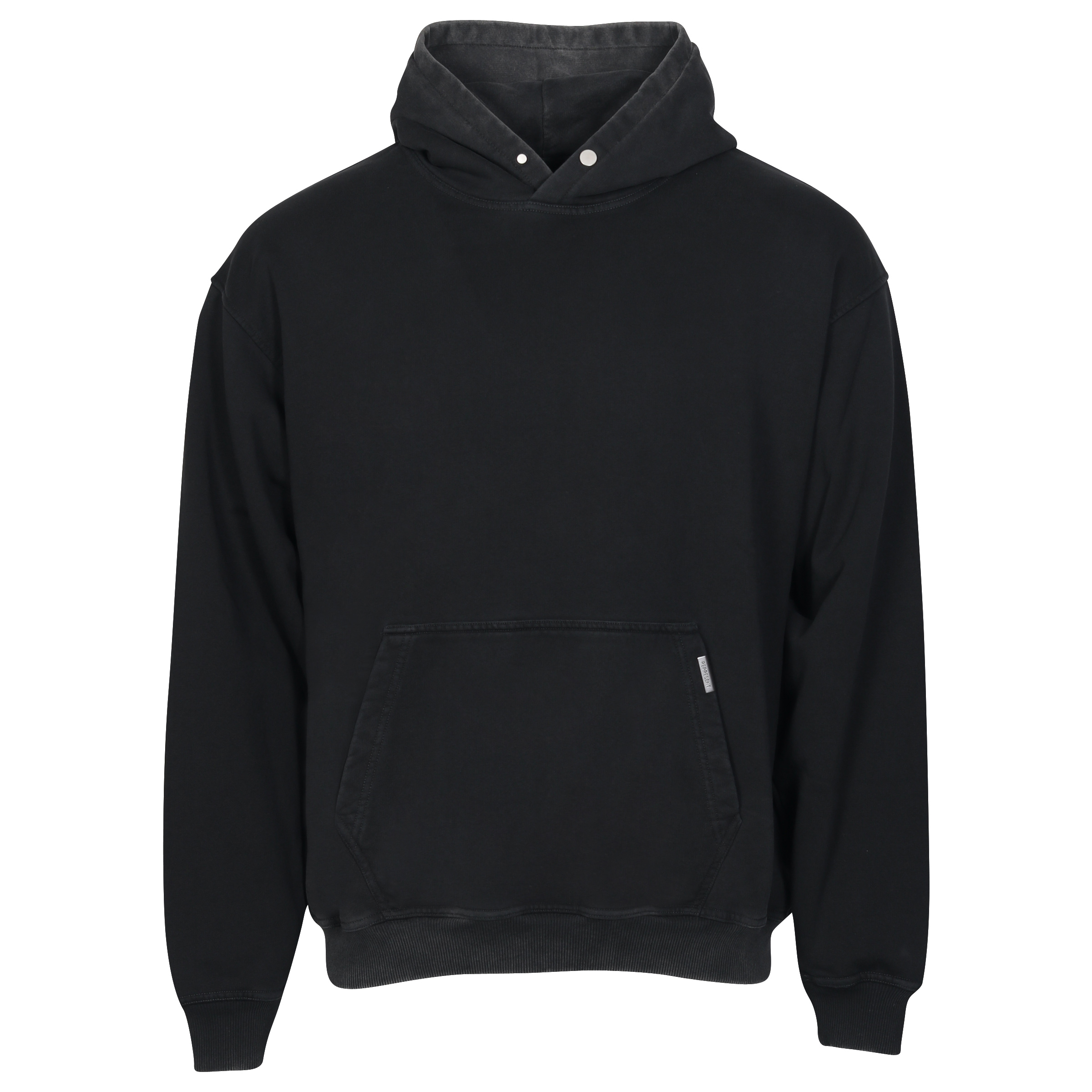 Represent Blank Hoodie in Vintage Black