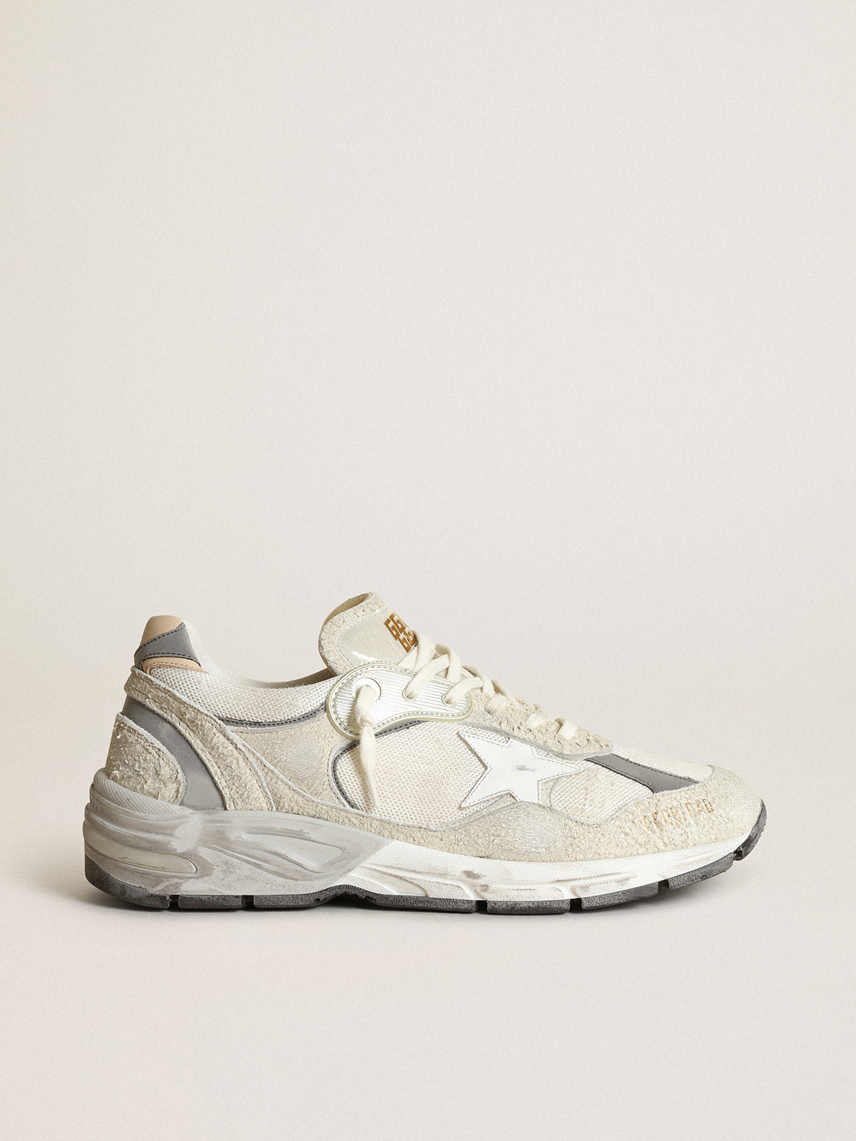 Golden Goose Sneaker Running Dad Star White Silver