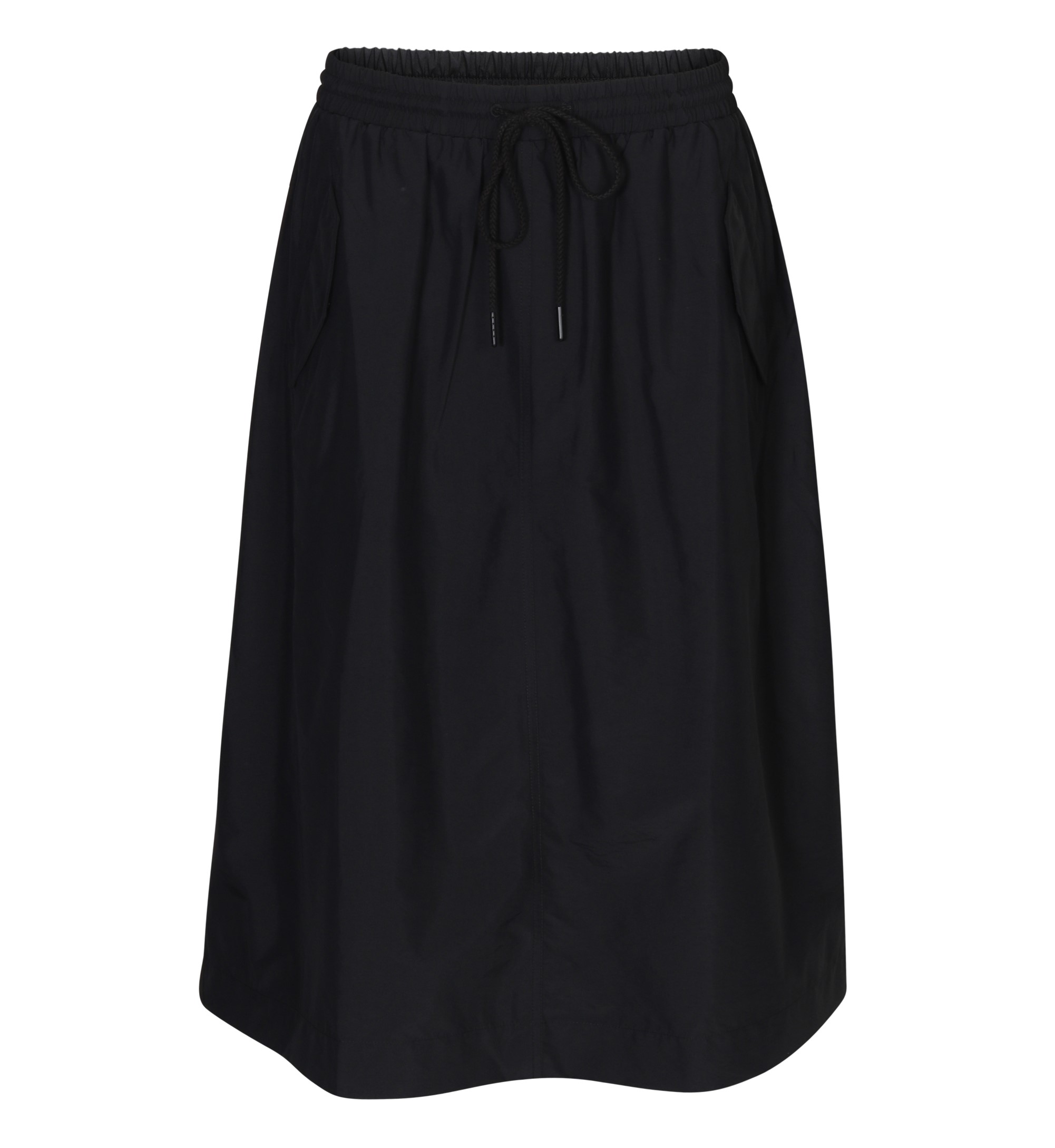 6397 Nylon Skirt in Black