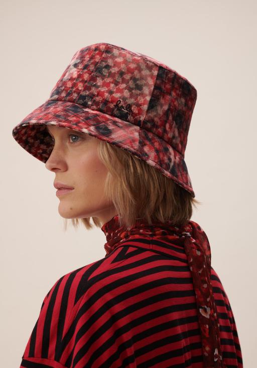 Lala Berlin Hat Alicia Check Bleached Kufiya