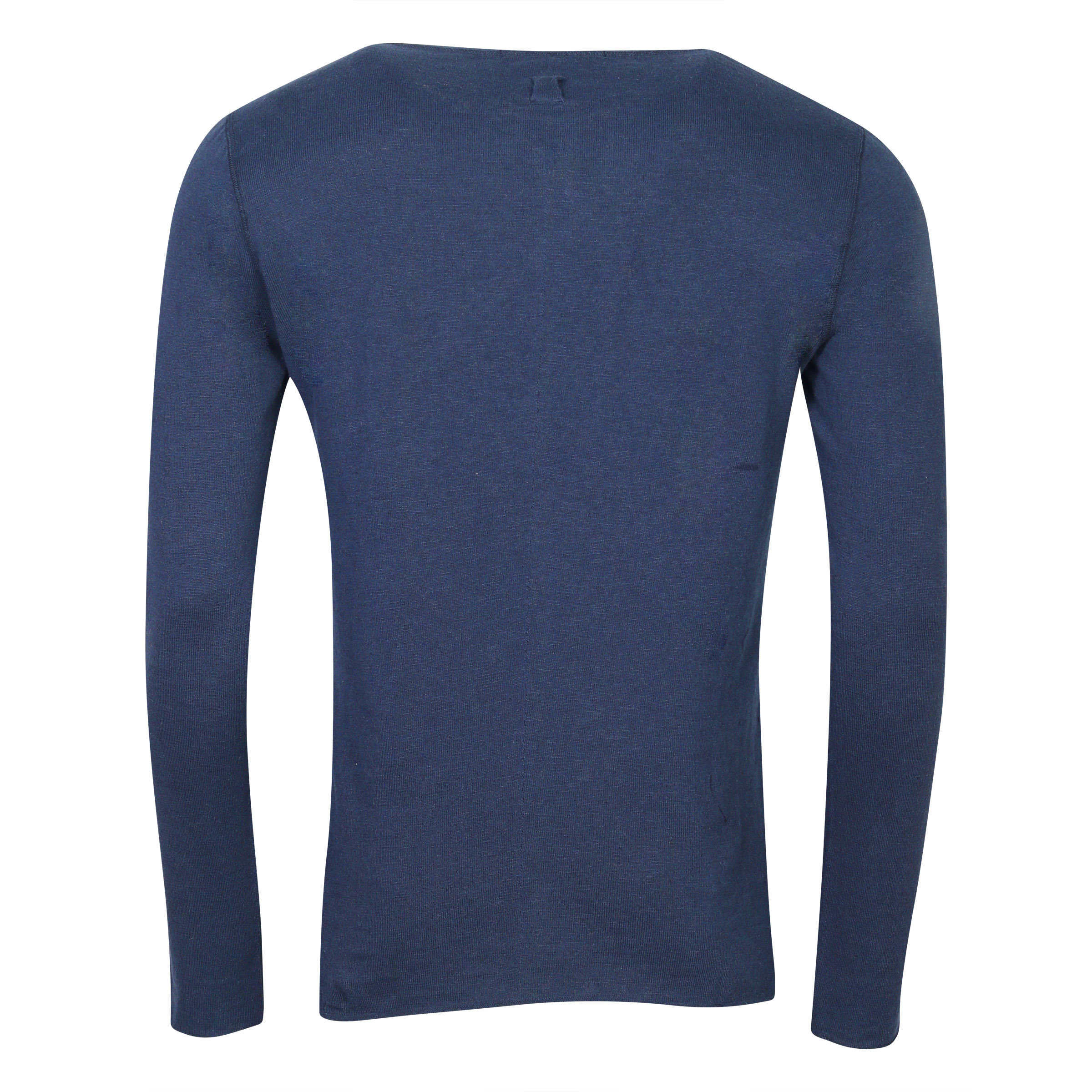 Hannes Roether Cotton Pullover Navy