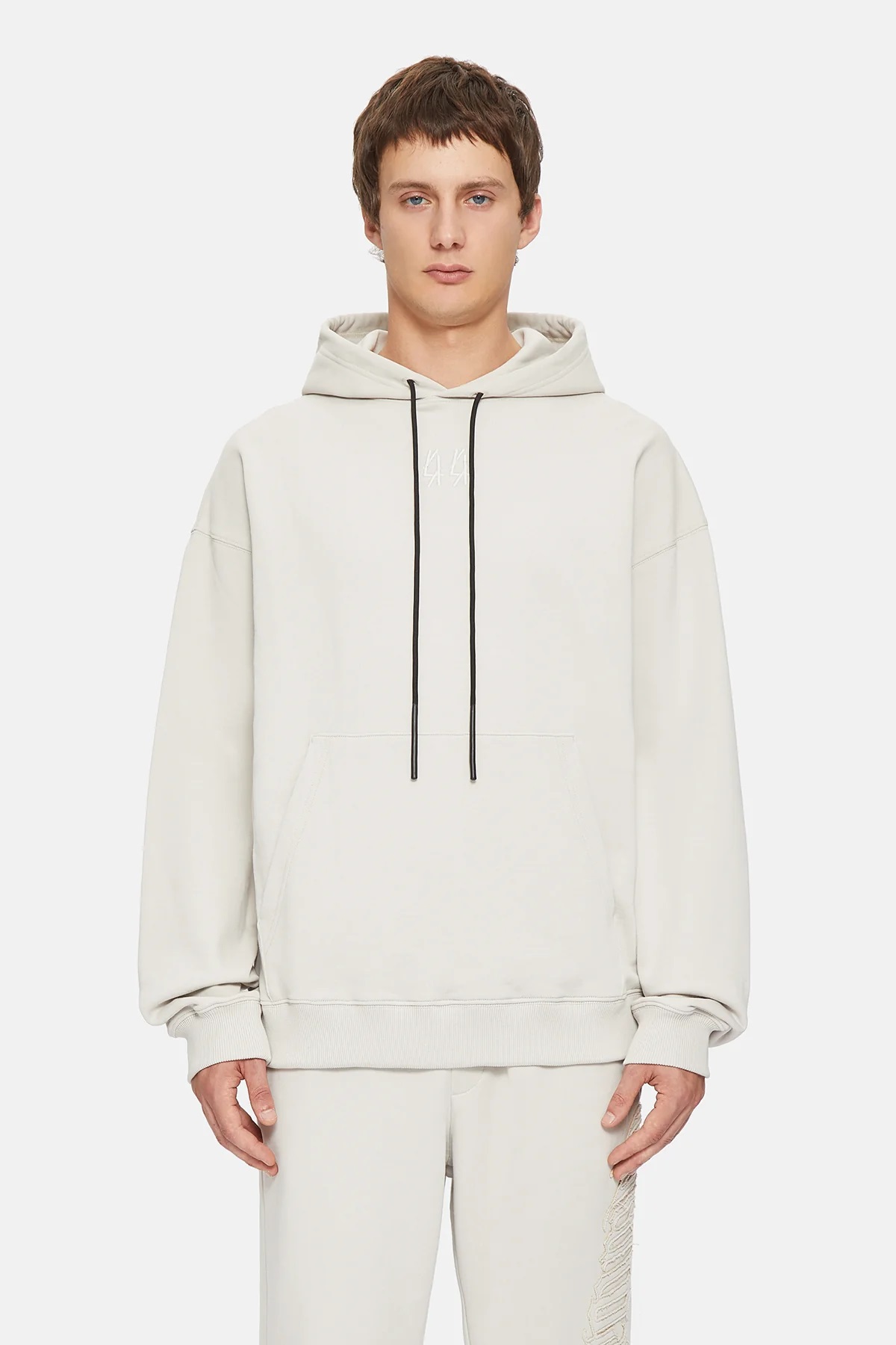 44 LABEL GROUP New Classic Hoodie in Dirty White/Black L