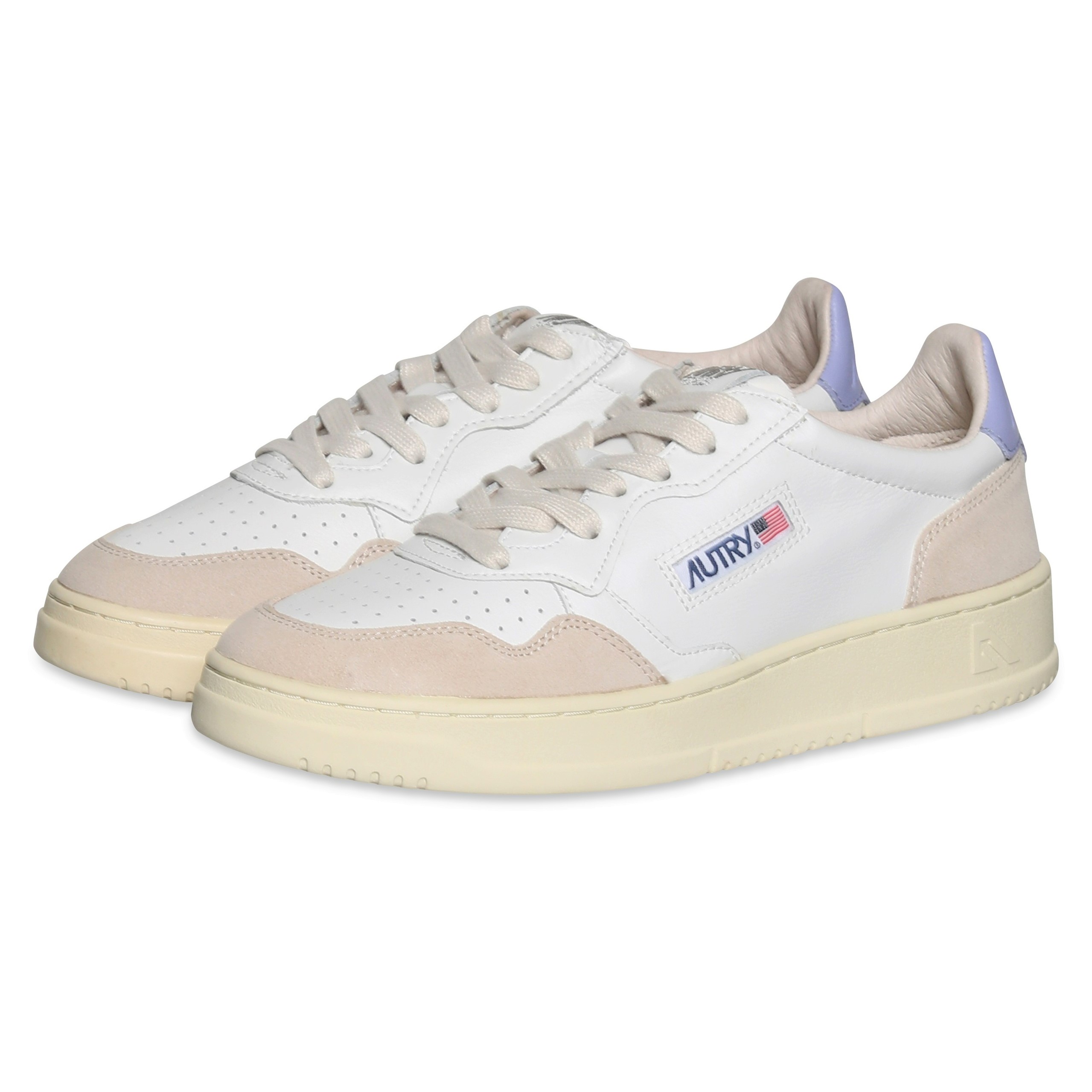 Autry Action Shoes Low Sneaker White/Suede/Lavander 38