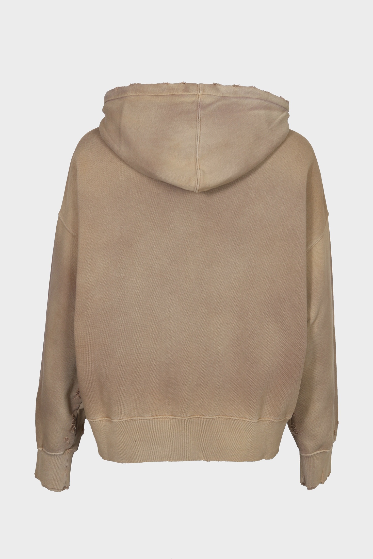 GOLDEN GOOSE Heavy Cotton Logo Hoodie in Vintage Beige