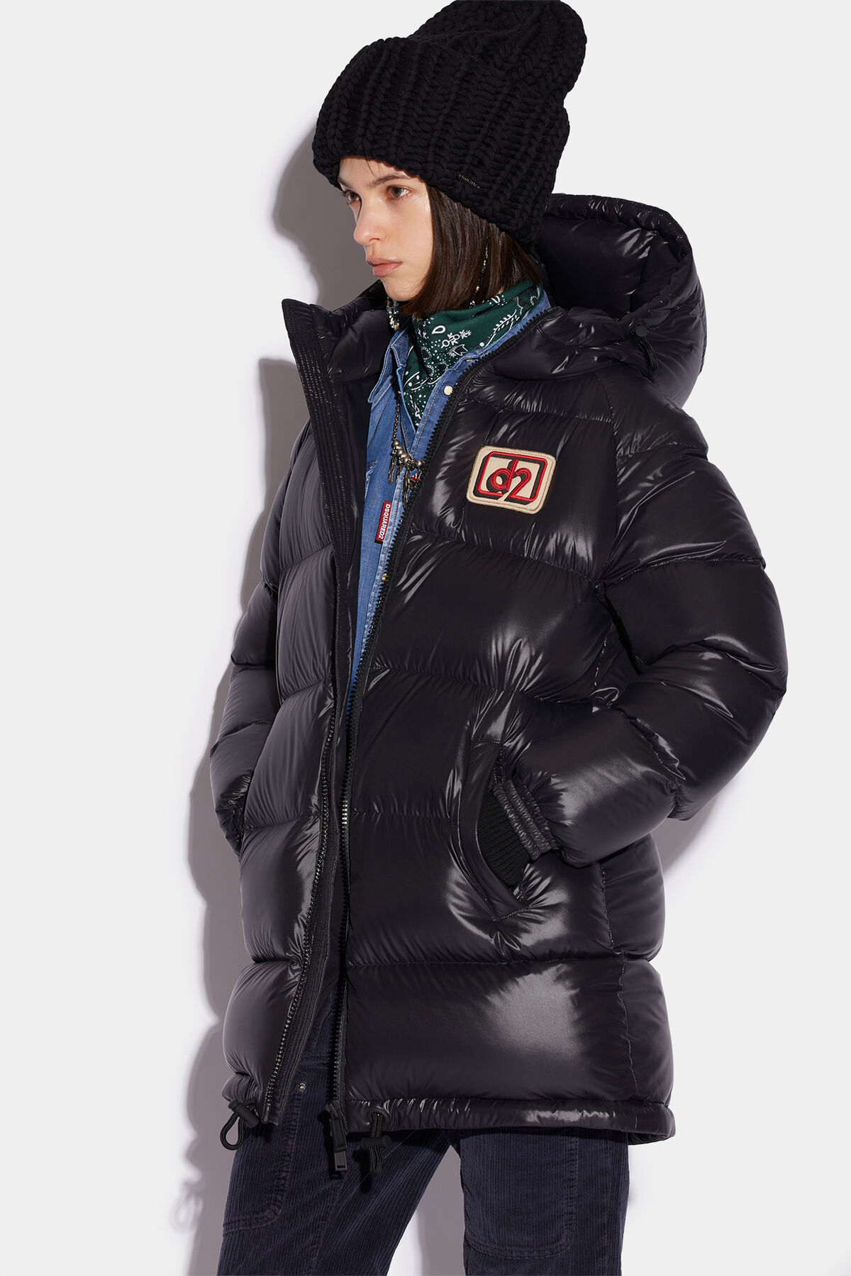 DSQUARED2 Puffer Jacket in Black IT 40 / DE 34