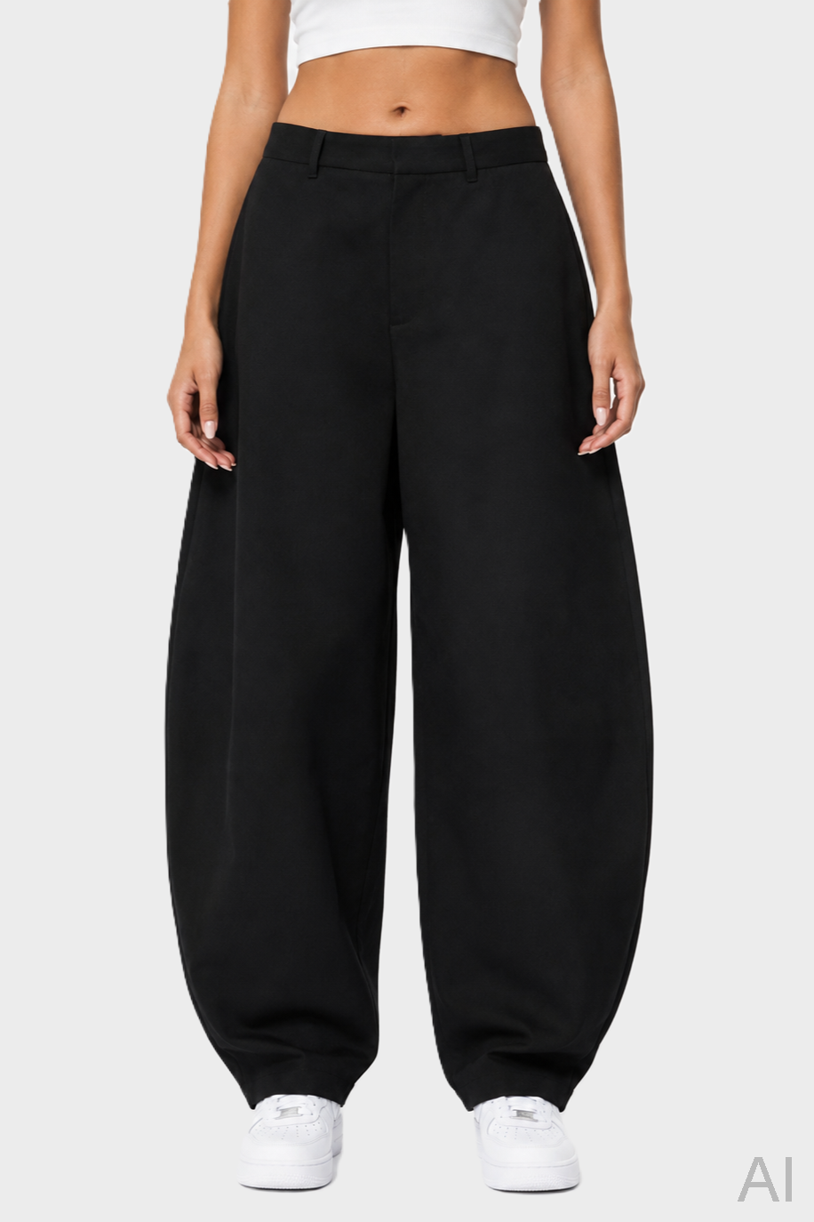 YOU MUST CREATE Like a Trouser Wool Blend in Black