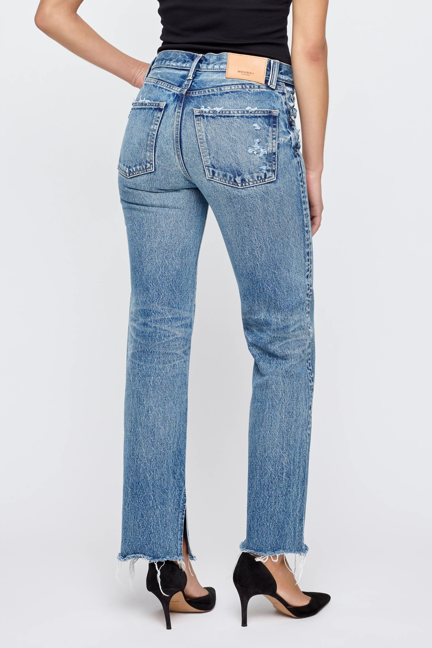 MOUSSY VINTAGE Jeans Straight Foster in Blue