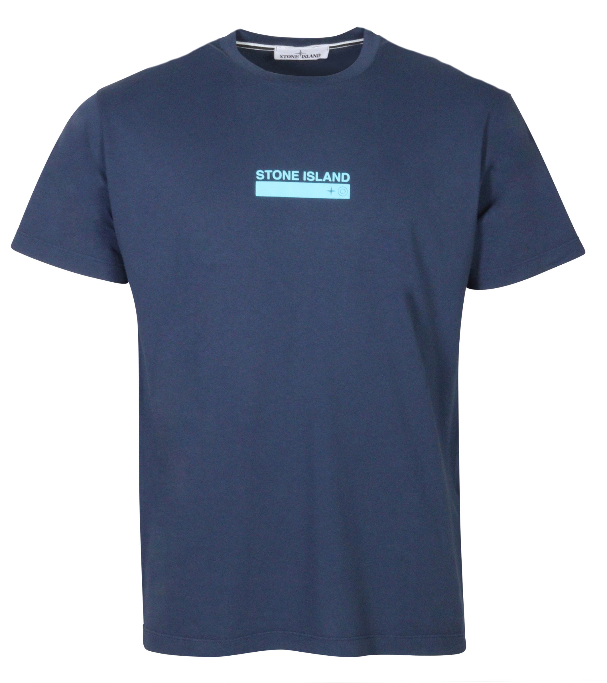 Stone Island T-Shirt Blue Rubberized Print