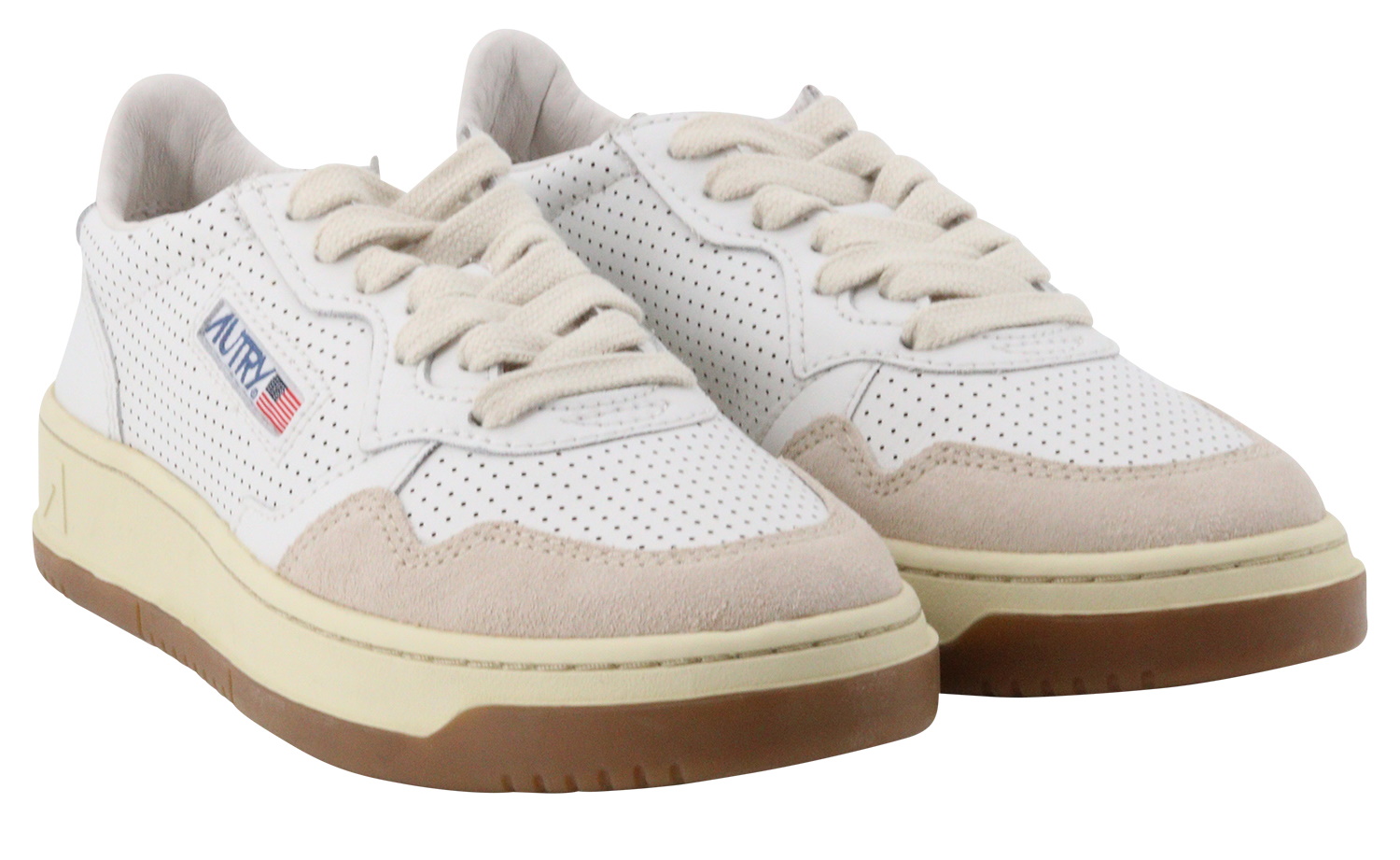 Autry Action Shoes Vintage Sneaker Suede/Toe White