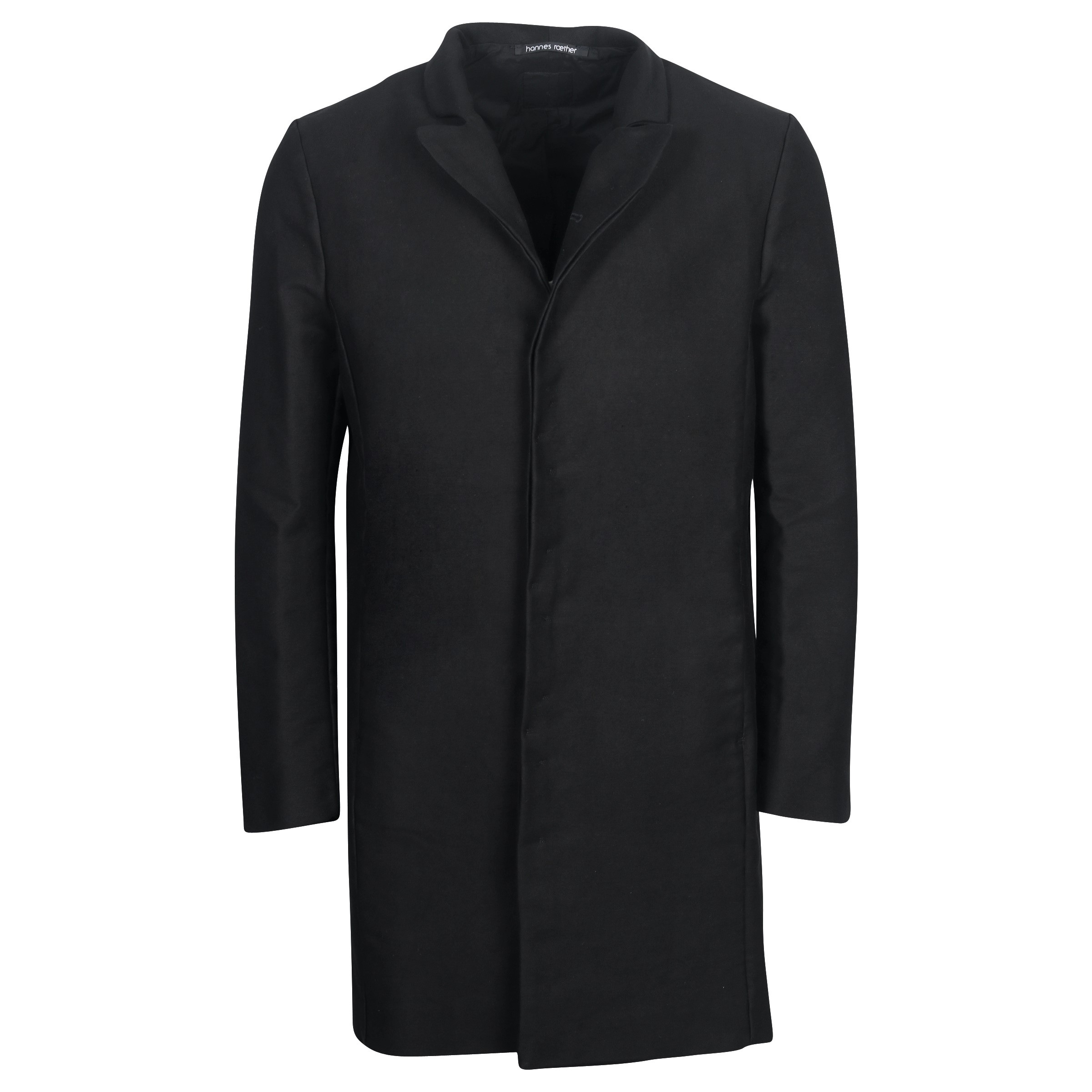 Hannes Roether "Deutsch Leder" Coat in Black