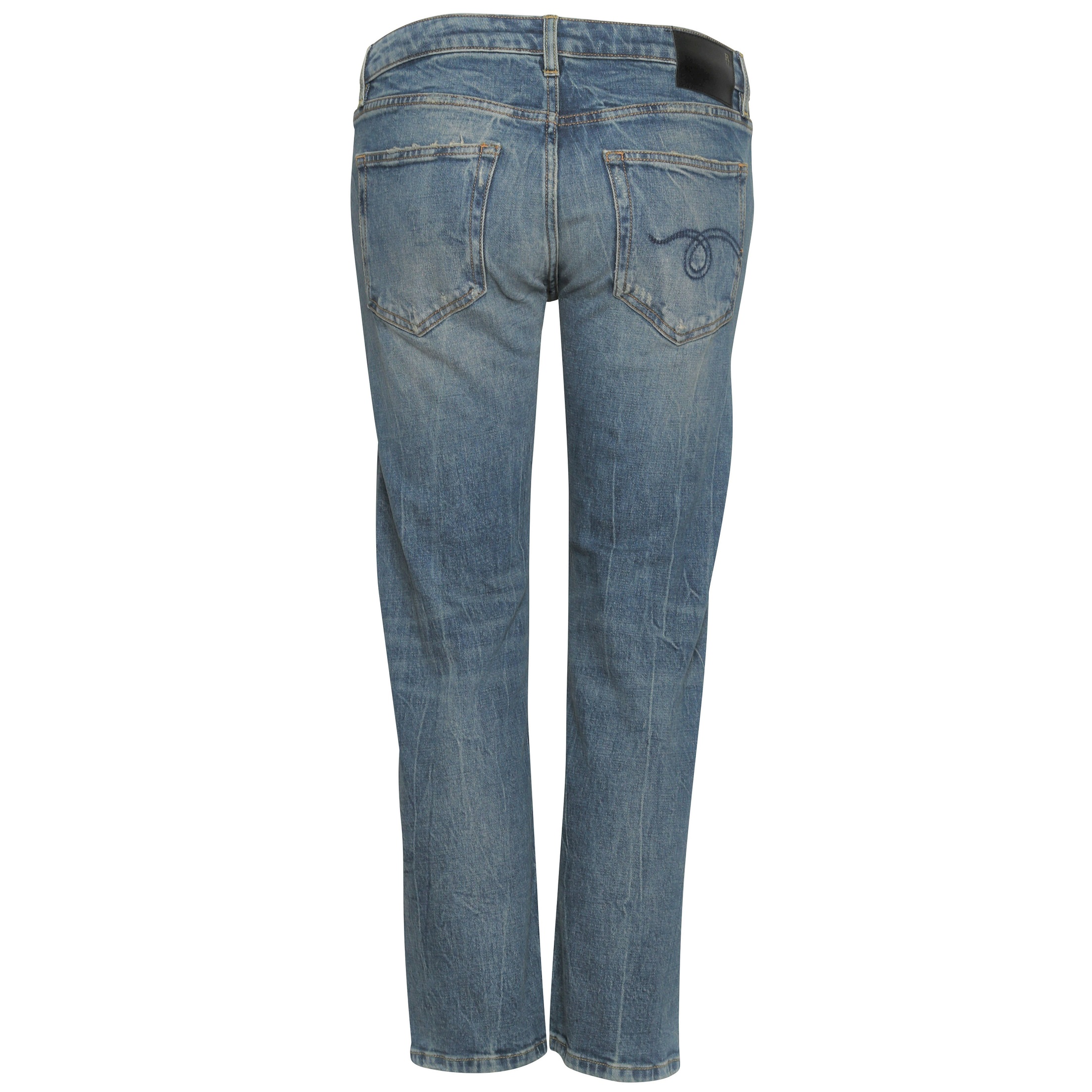 R13 Boy Straight Jeans in Kelly Wash 26
