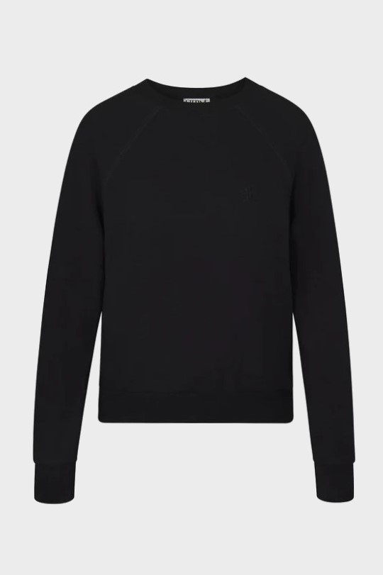 ÉTERNE Raglan Sweatshirt in Black XS