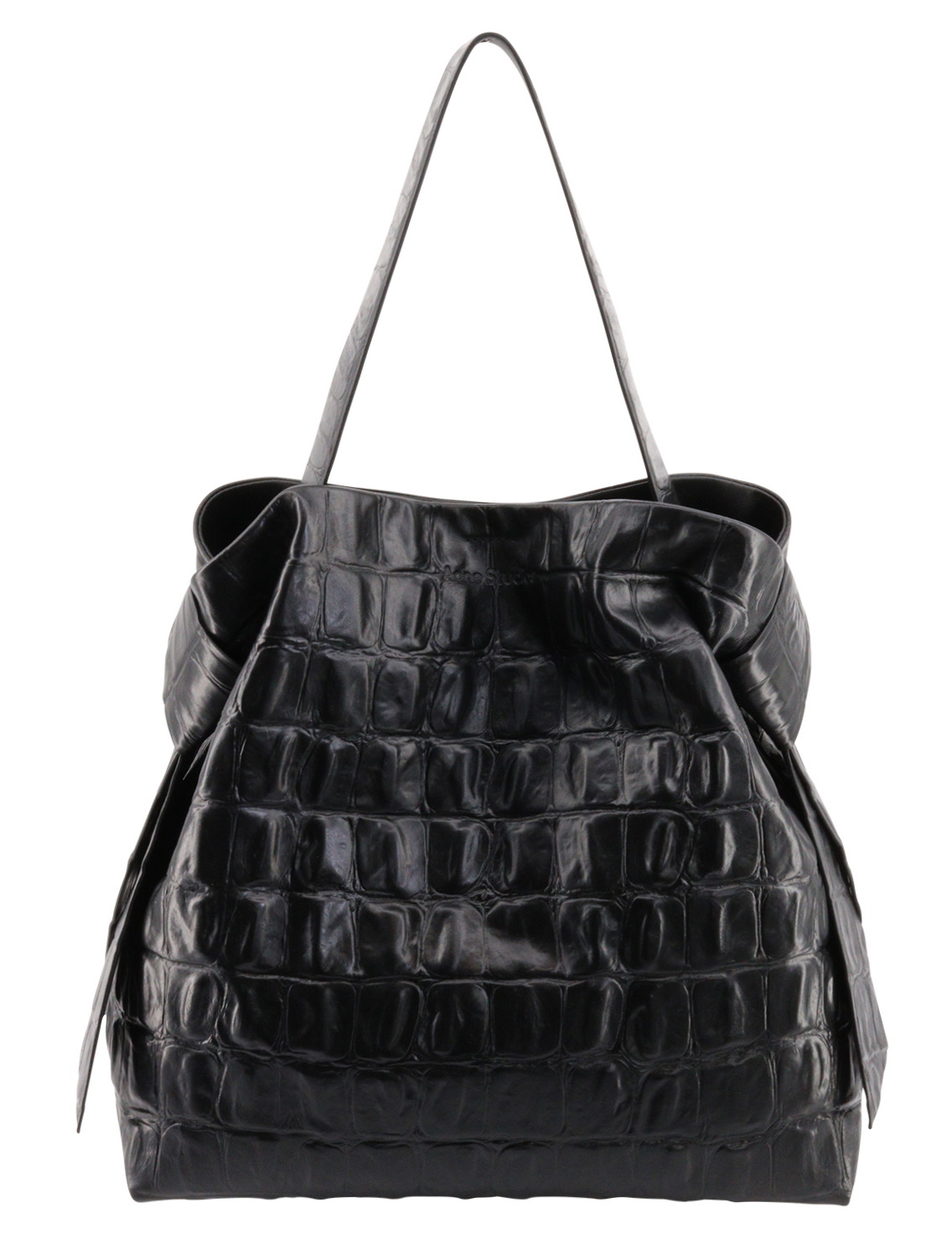 Acne Studios Bag Musubi Maxi Croco Black