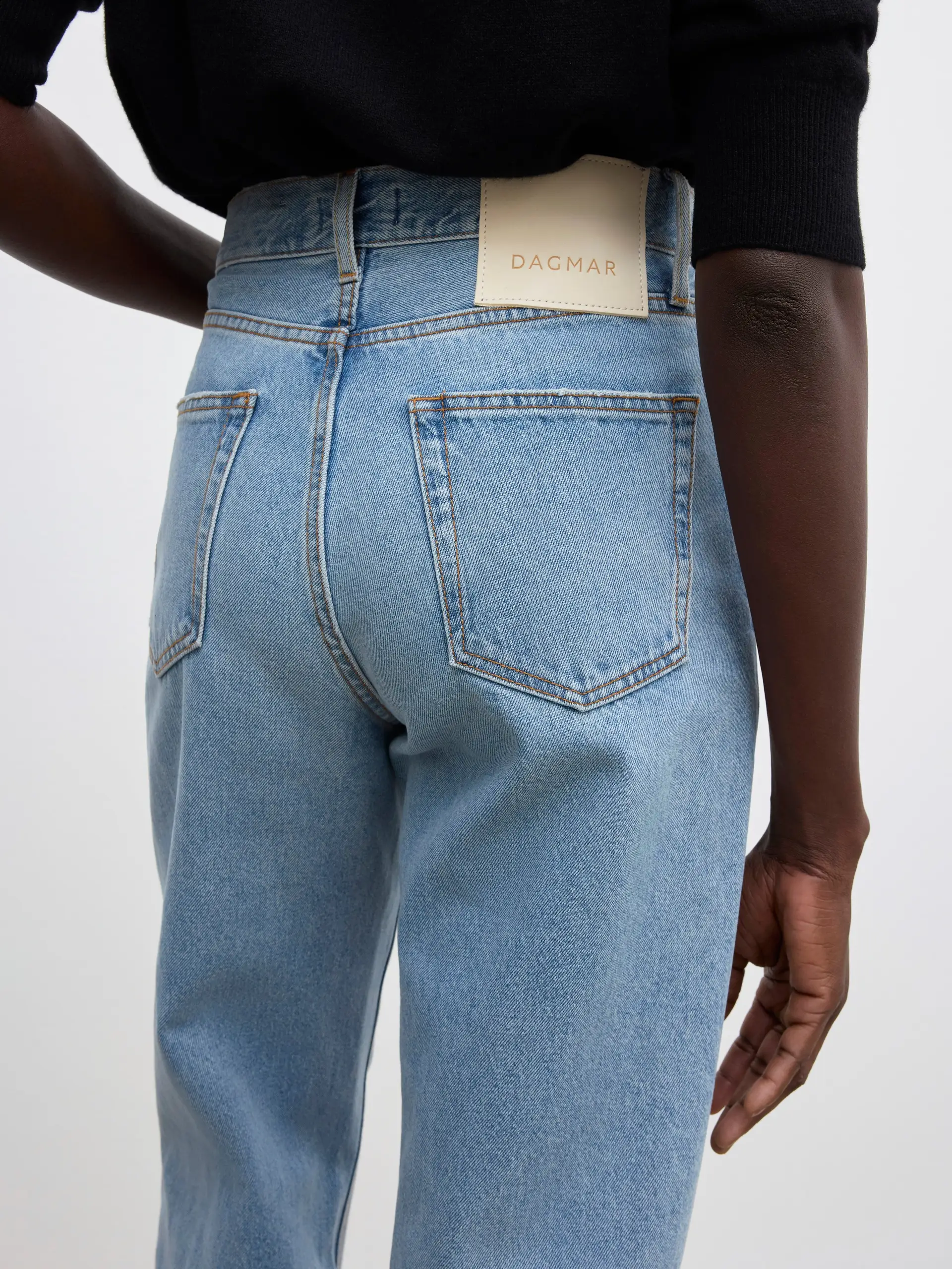 DAGMAR Wide Leg Jeans in Light Blue