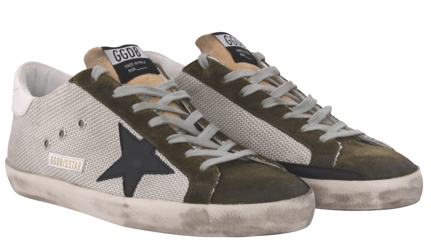 Golden Goose Superstar Suede Olive Black Star