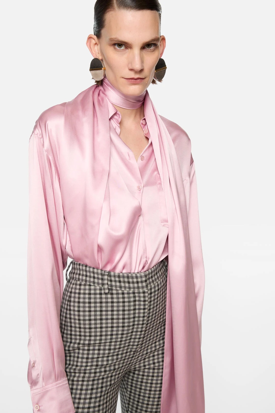ACNE STUDIOS Satin Blouse in Pink