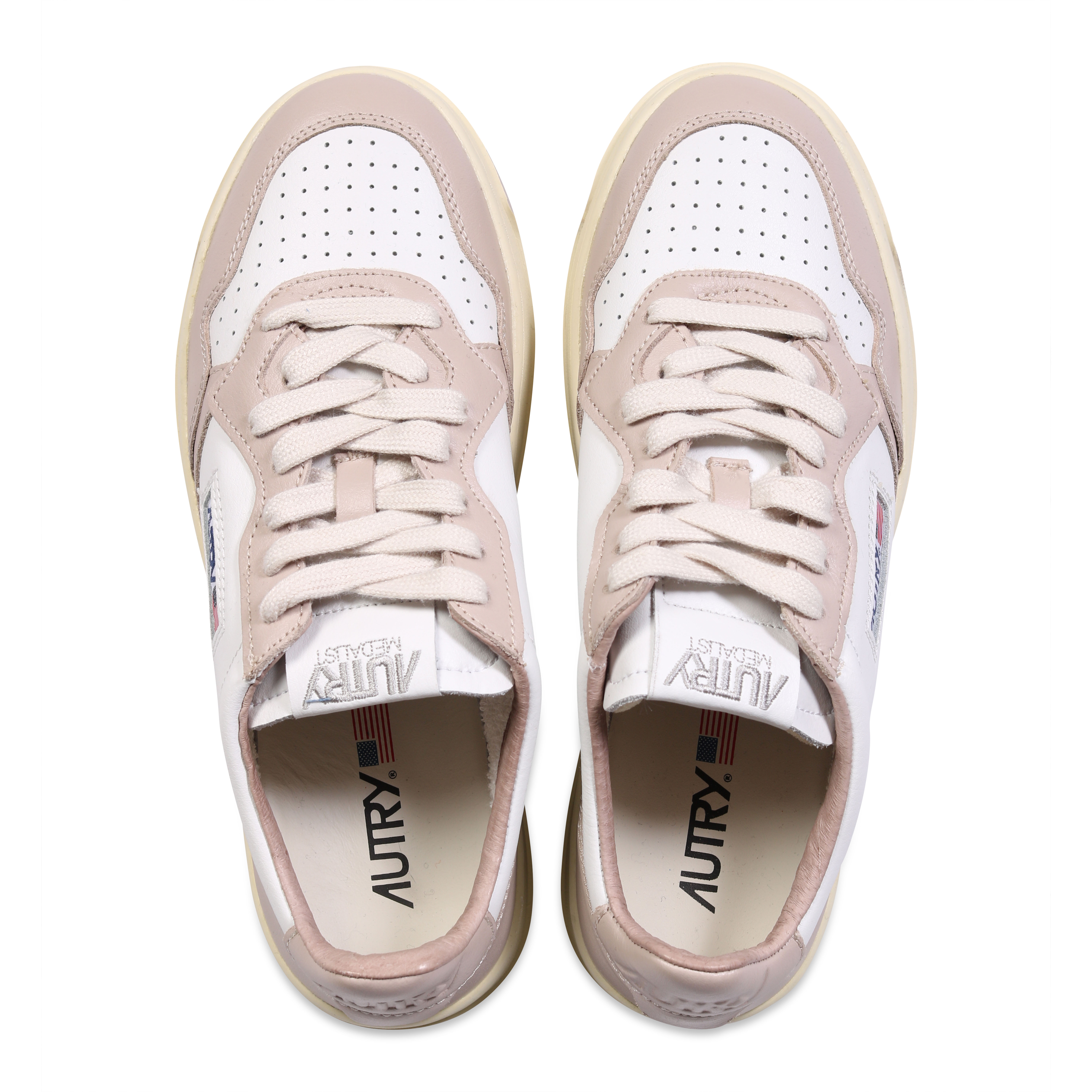 Autry Action Shoes Low Sneaker White/Mushroom
