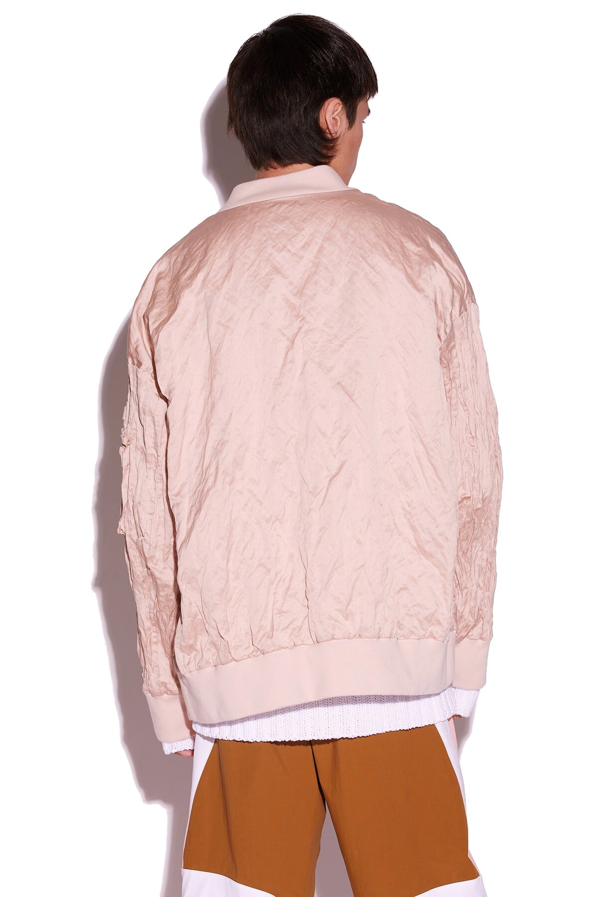 DSQUARED2 Crincled Bomberjacket in Blush 46