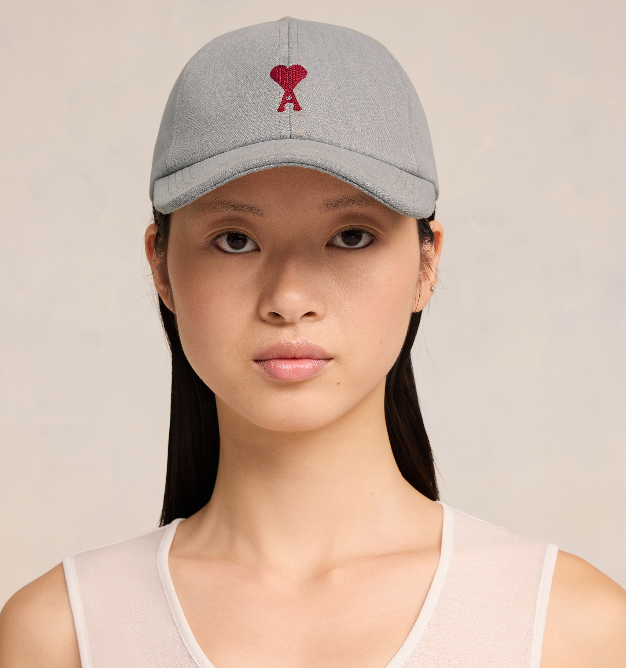 AMI PARIS de Coeur Cap in Javel Grey