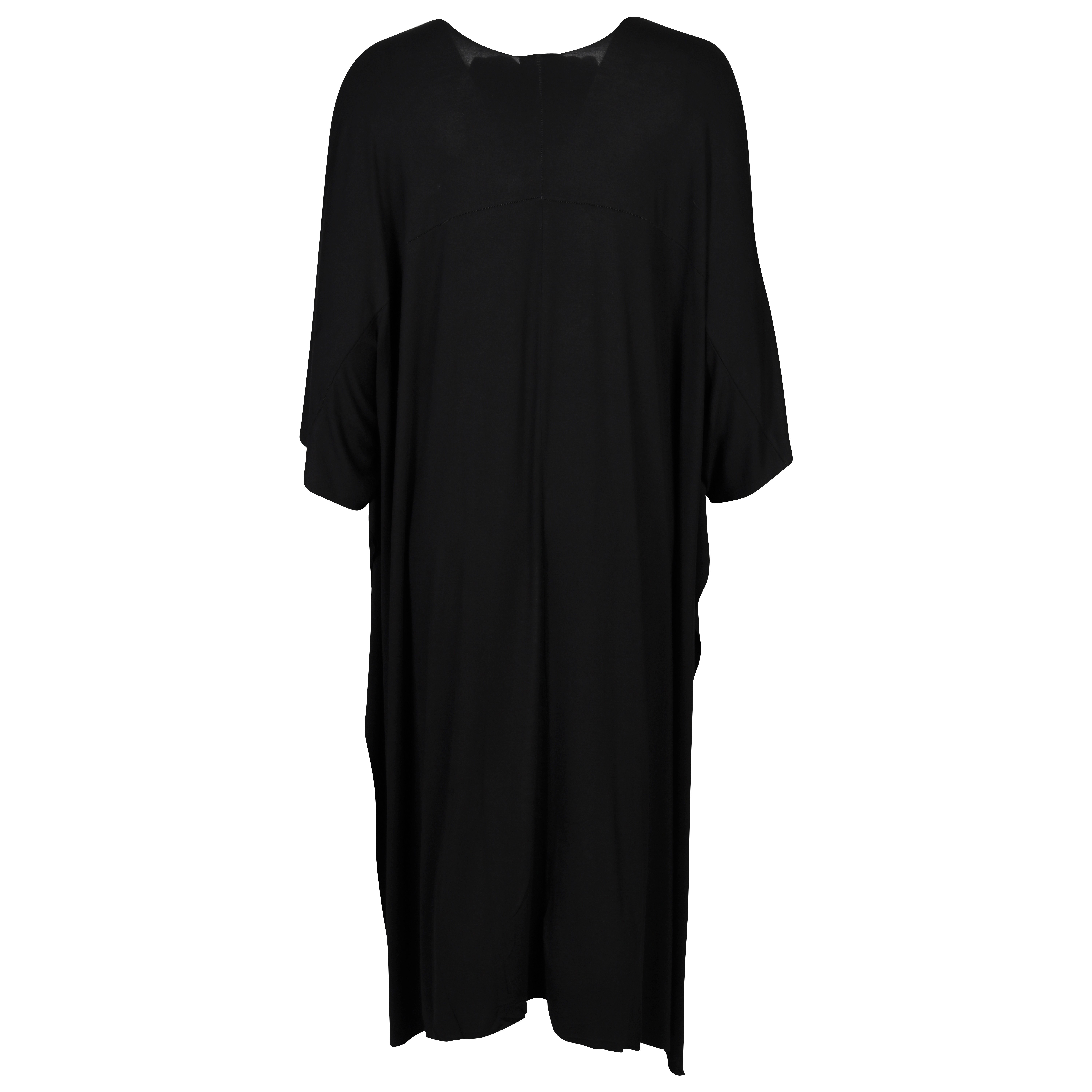 Thom Krom Jersey Coat in Black