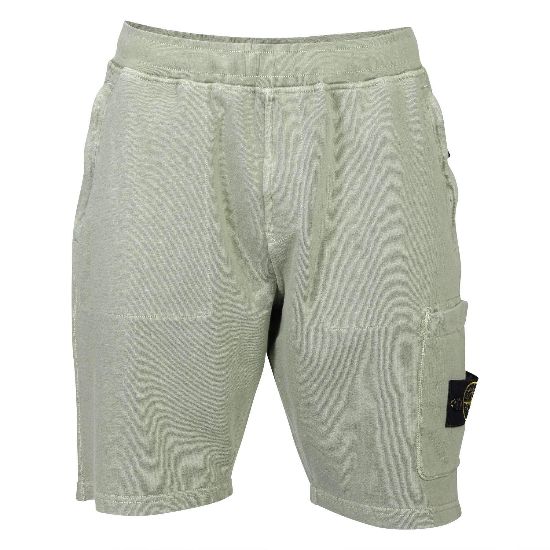 STONE ISLAND Light Sweat Short in Washed Sage M