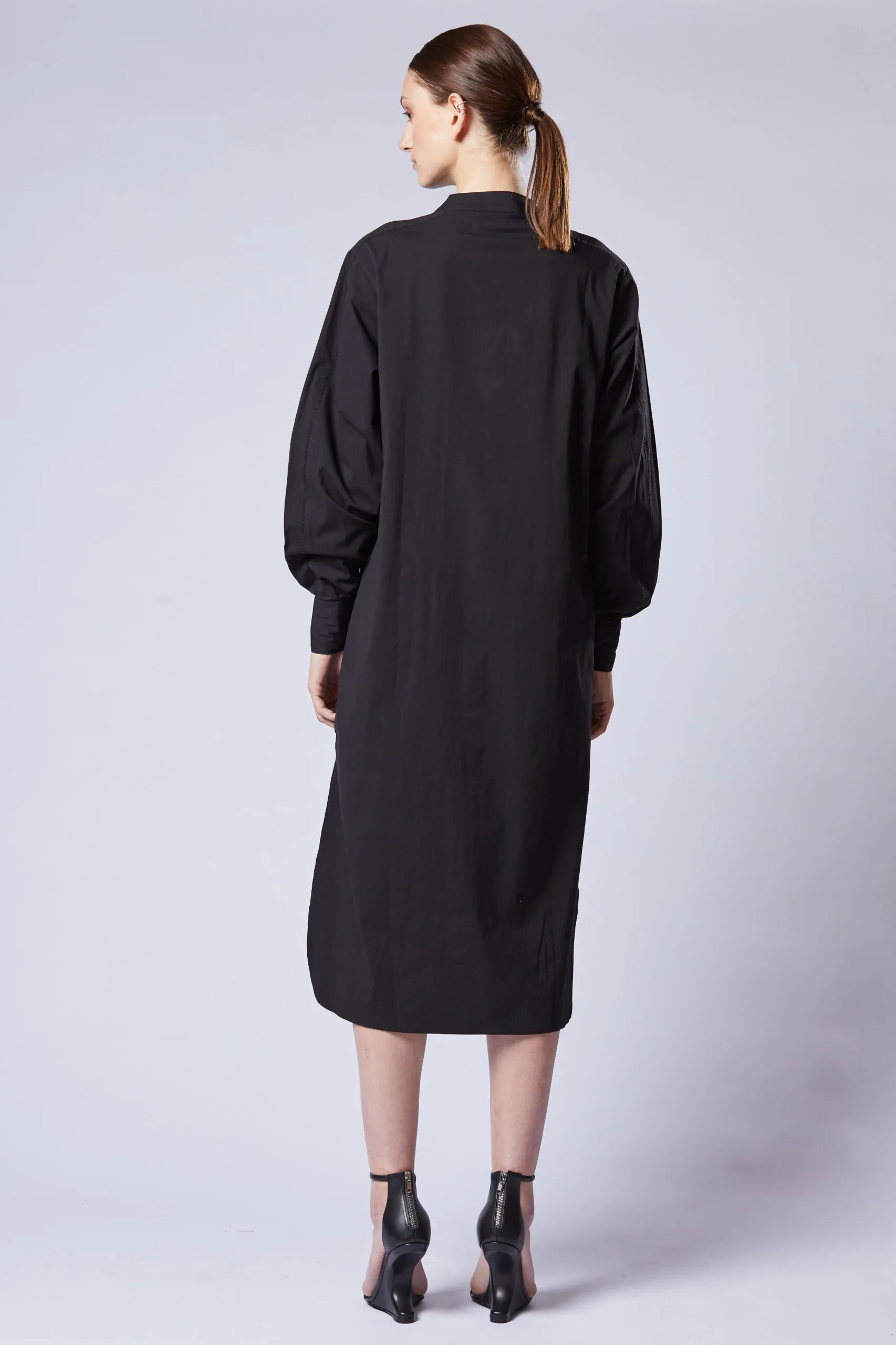 THOM KROM Shirt Dress in Black XS