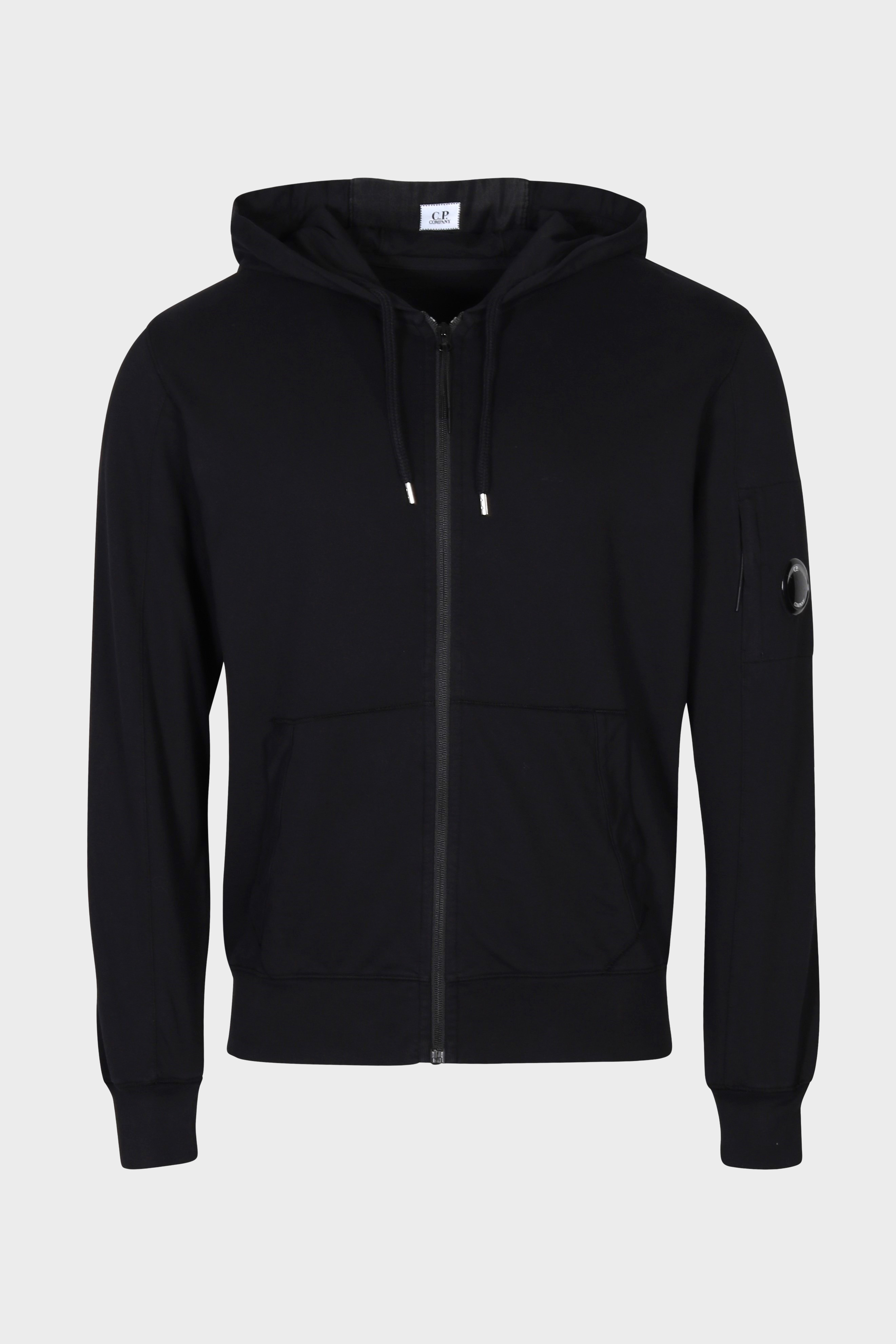 C.P. COMPANY Hooded Zip Jacket in Black XXL