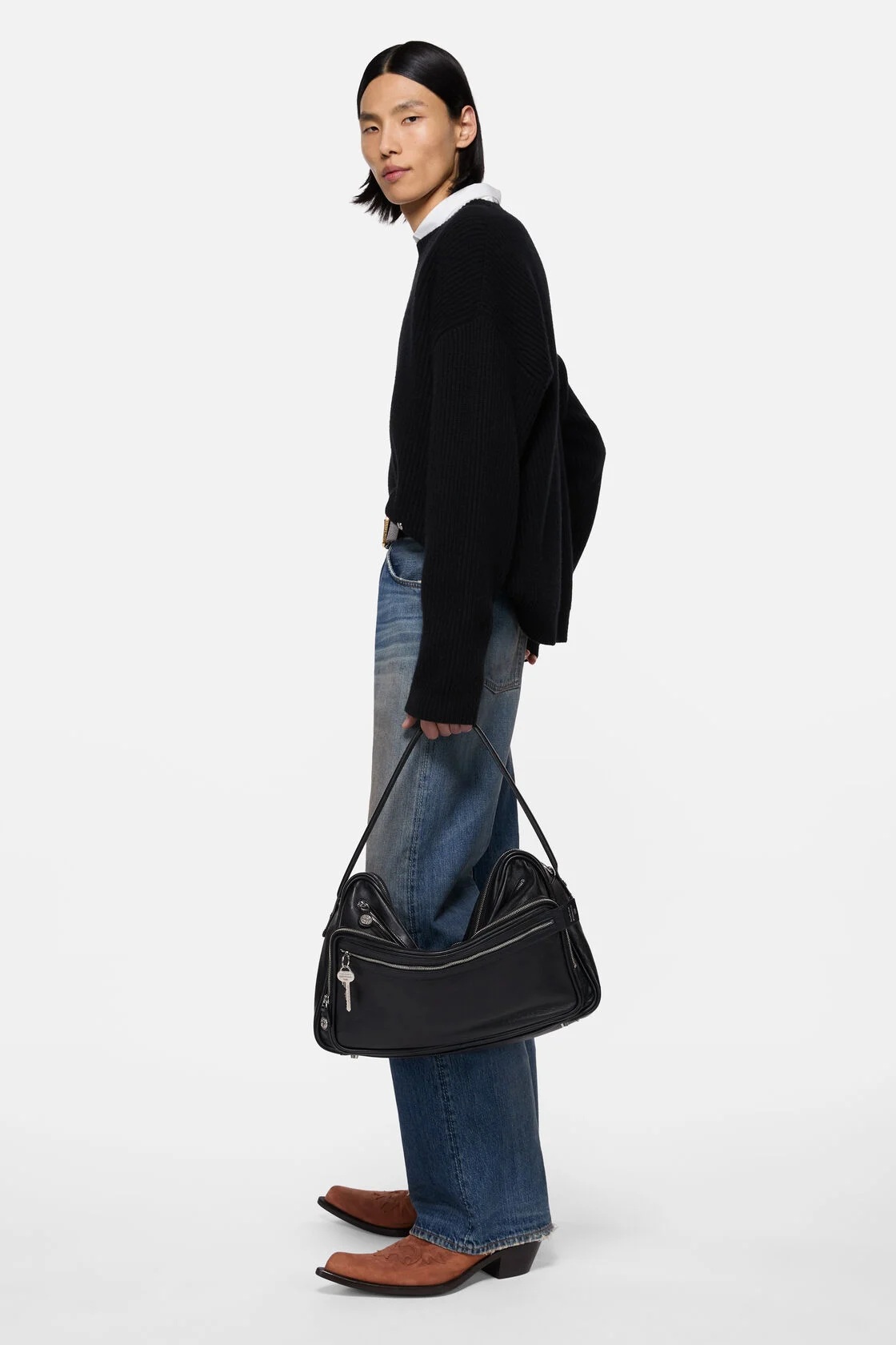 ACNE STUDIOS Camero Camera Bag in Black