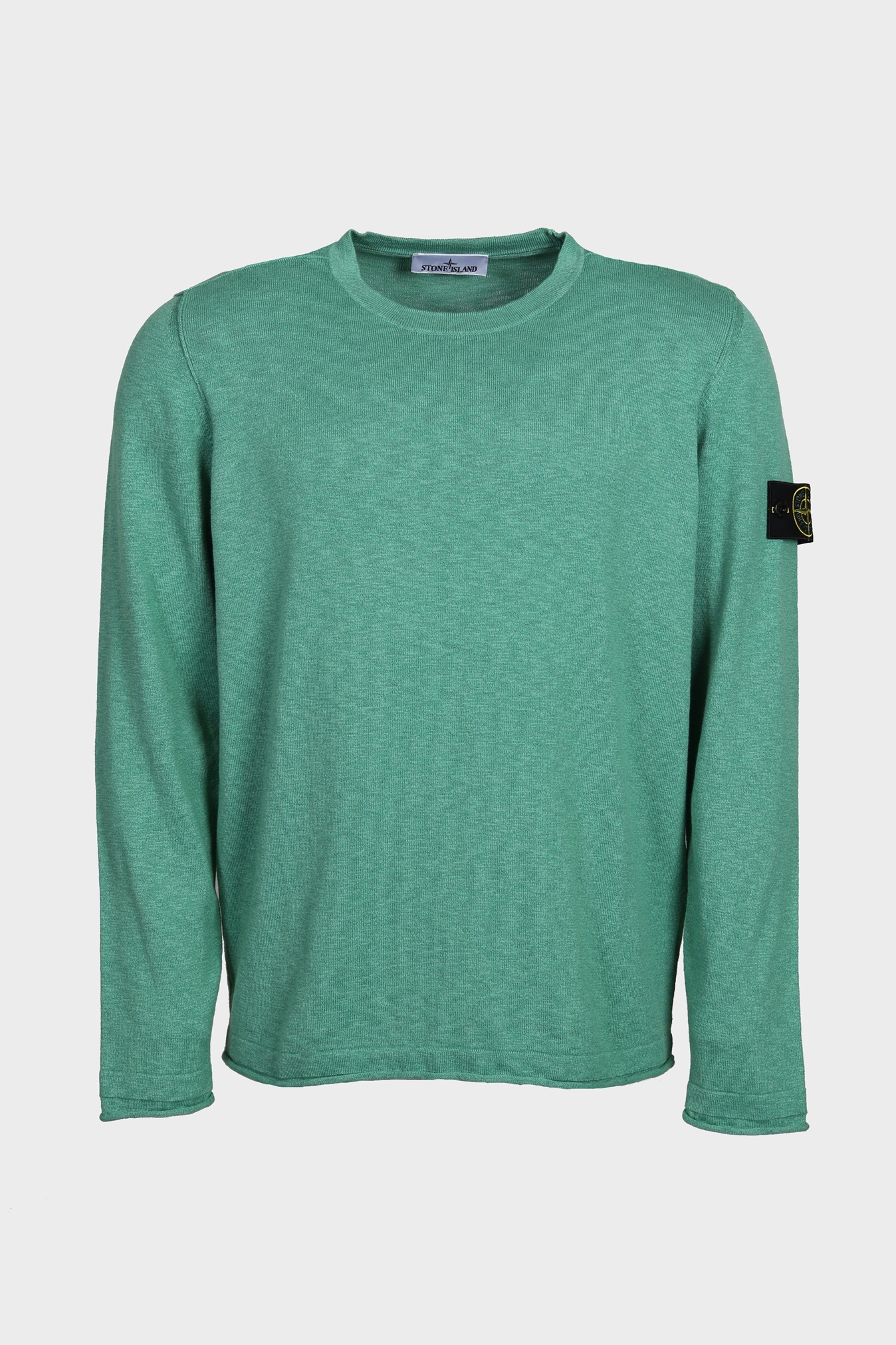 STONE ISLAND Summer Knit Pullover in Heather Green