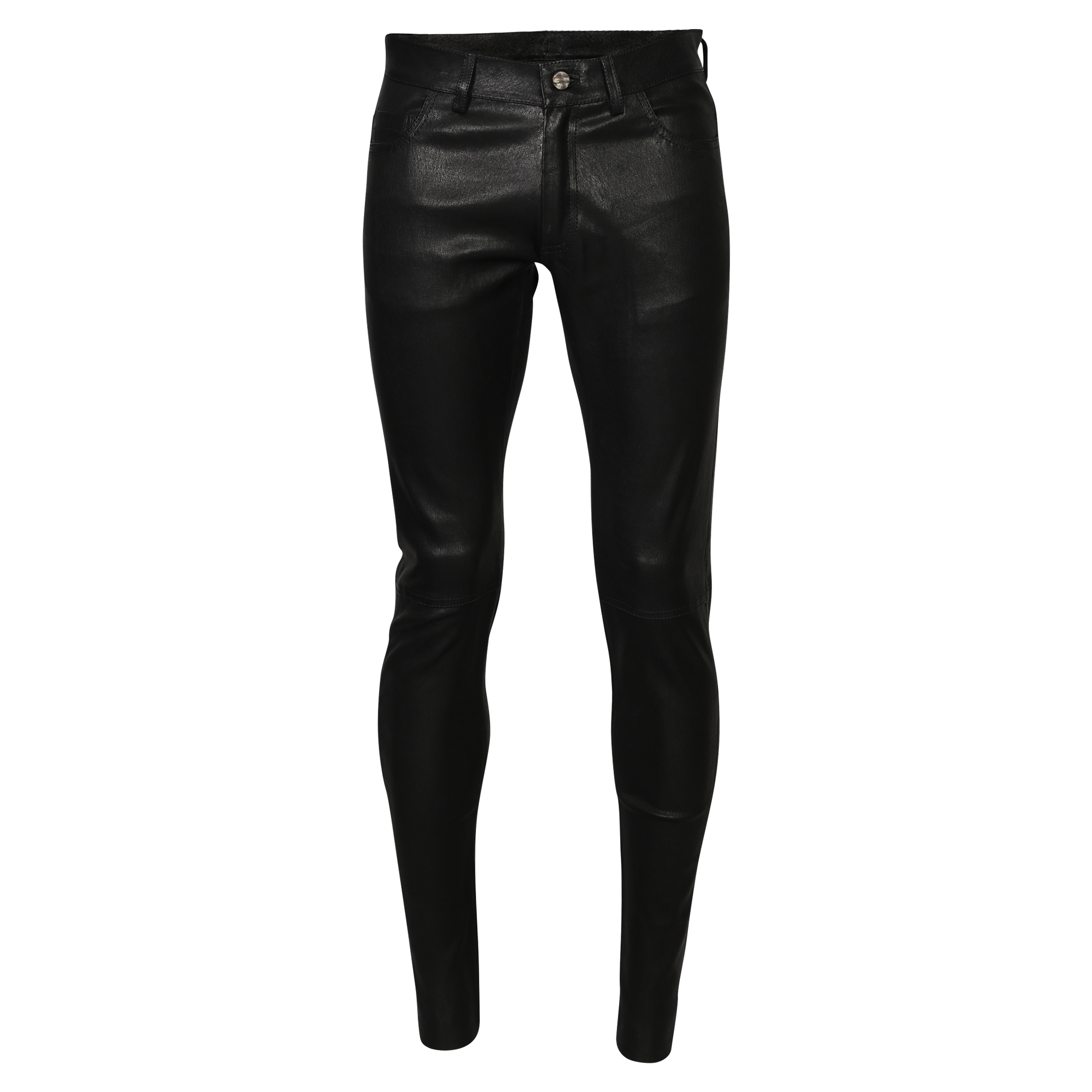 Giorgio Brato Leather Pant in Black 52