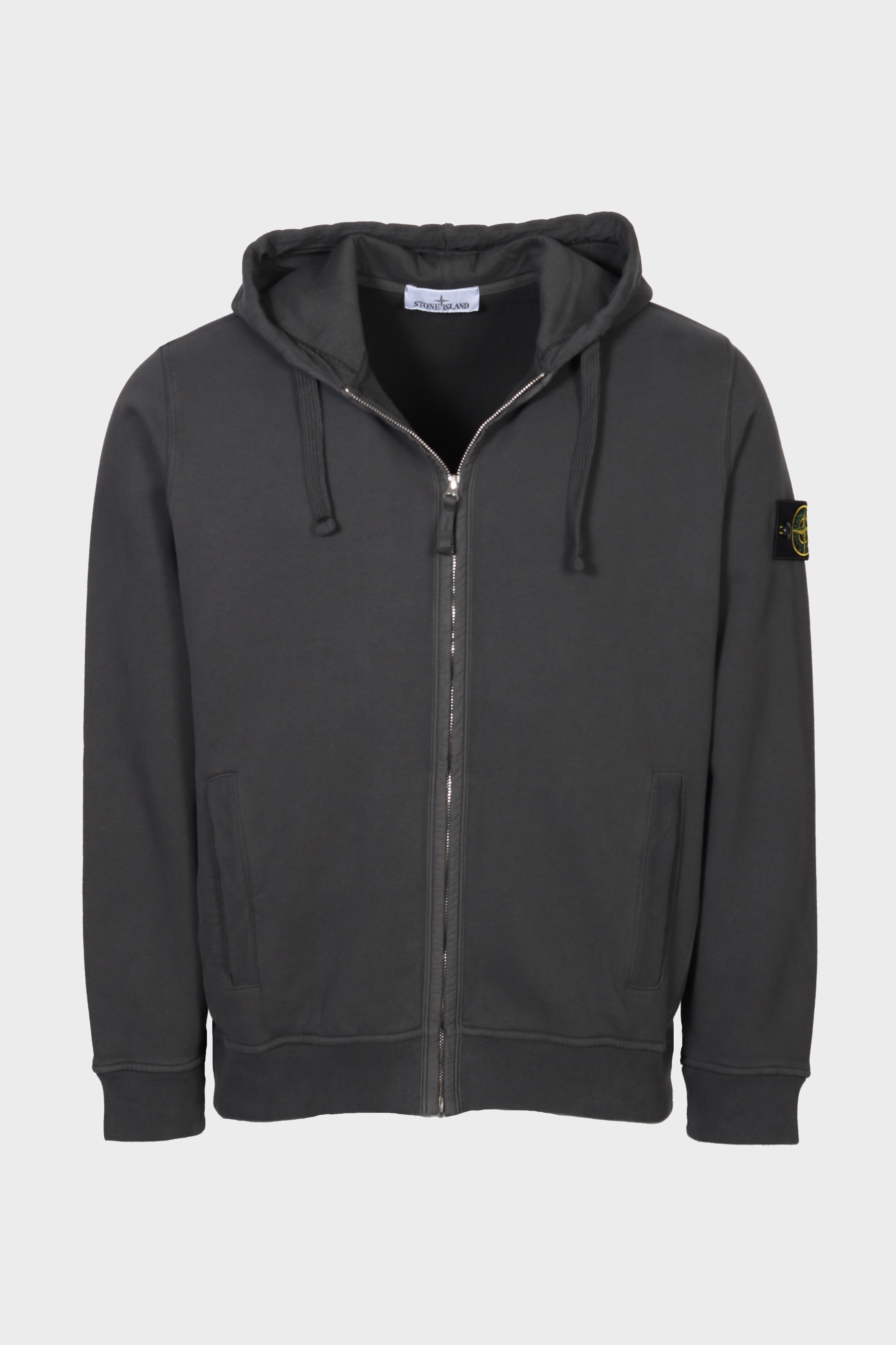 STONE ISLAND Soft Zip Hoodie in Dark Grey XXL