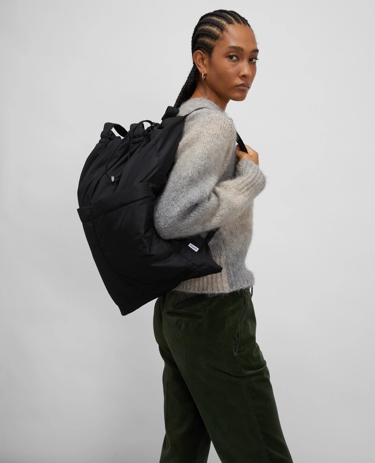 ASPESI Nylon Backpack in Black