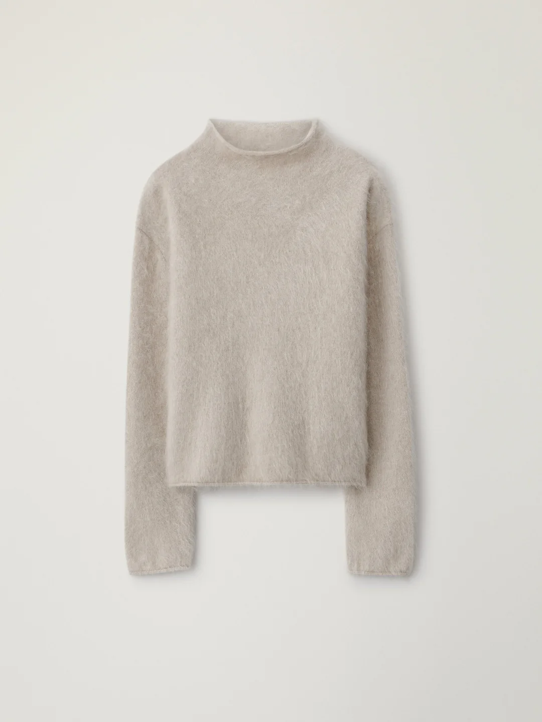 LISA YANG Sandy Brushed Cashmere Sweater in Sand