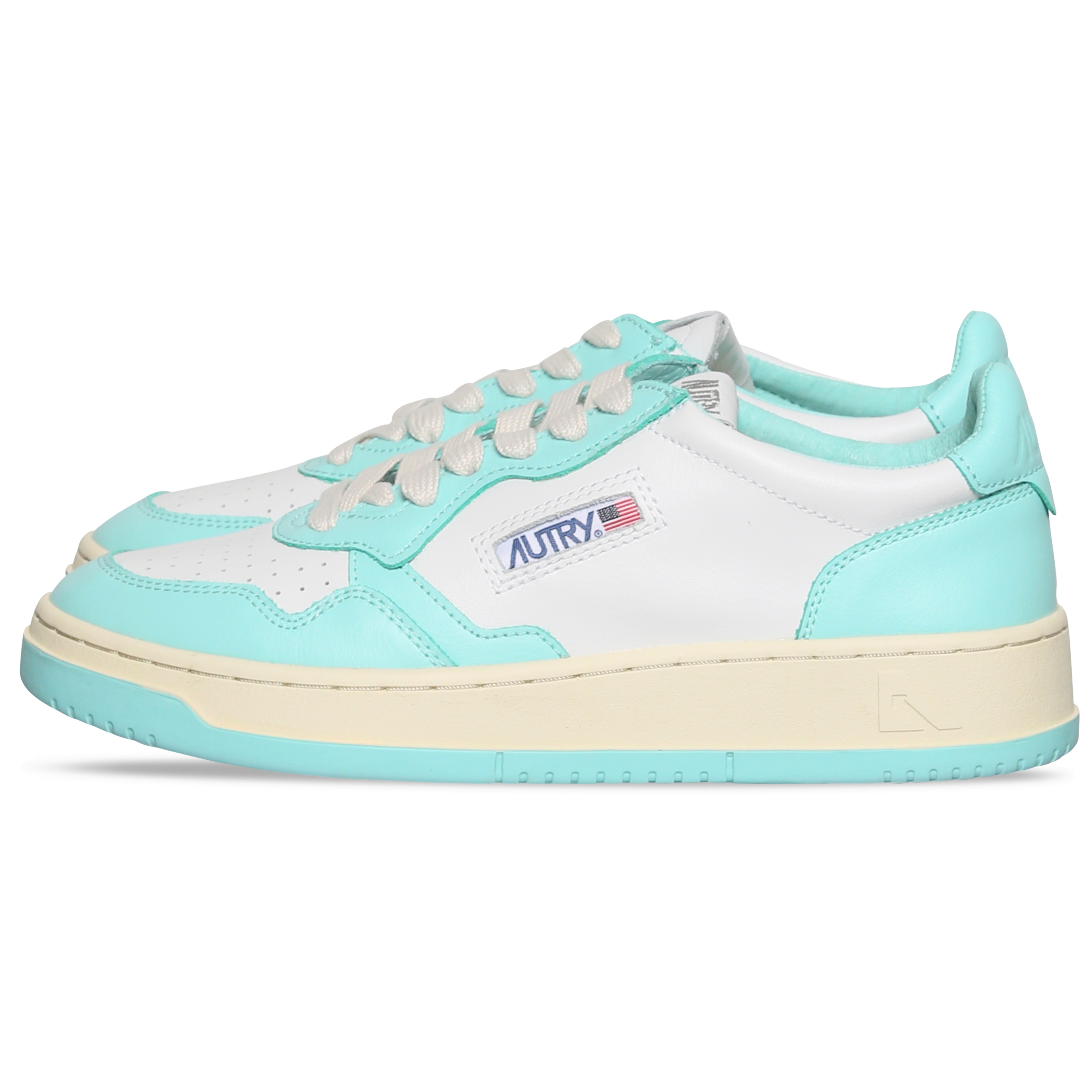 Autry Action Shoes Low Sneaker White/Turquoise 40