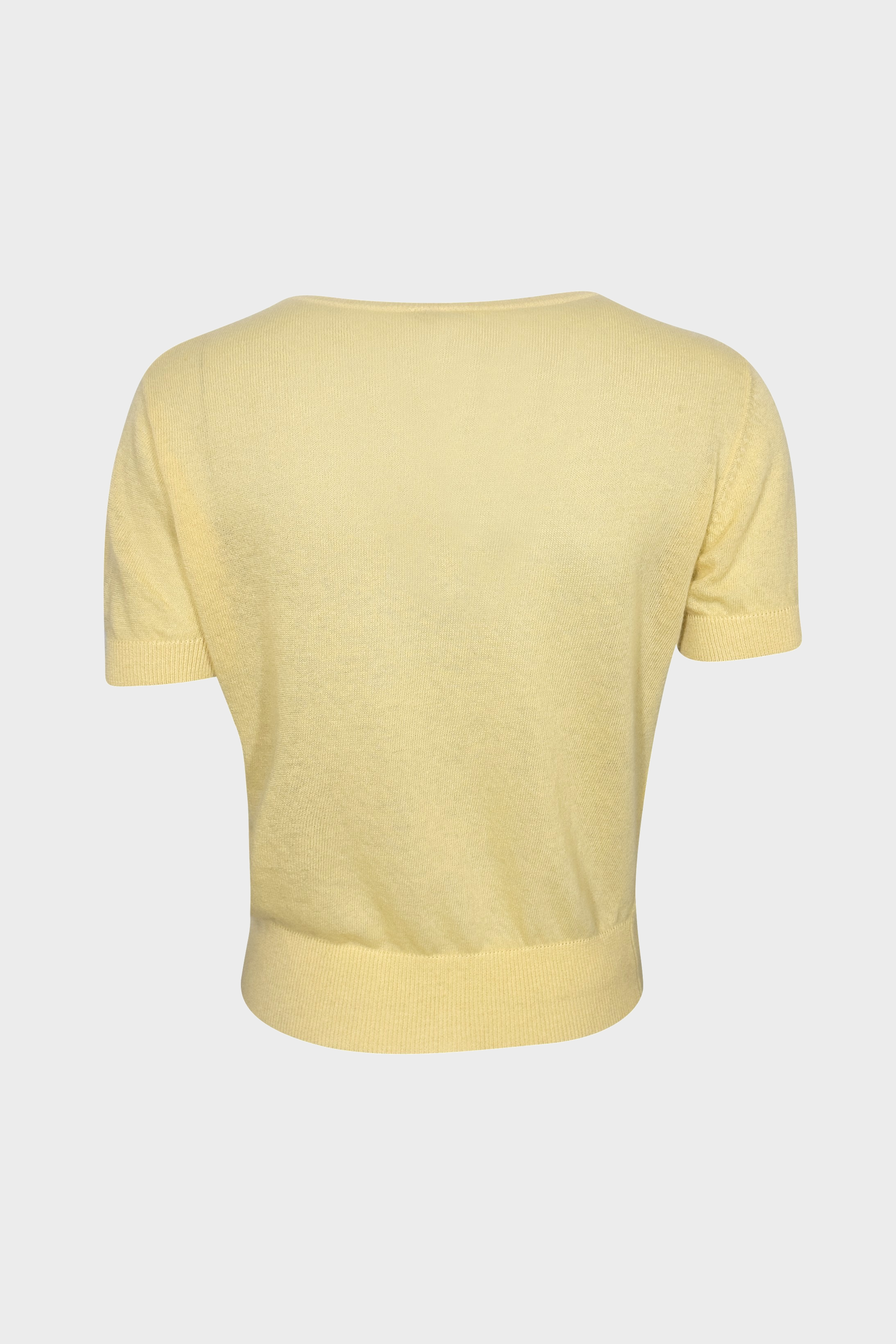 WARM ME Cashmere T-Shirt Lin in Banana