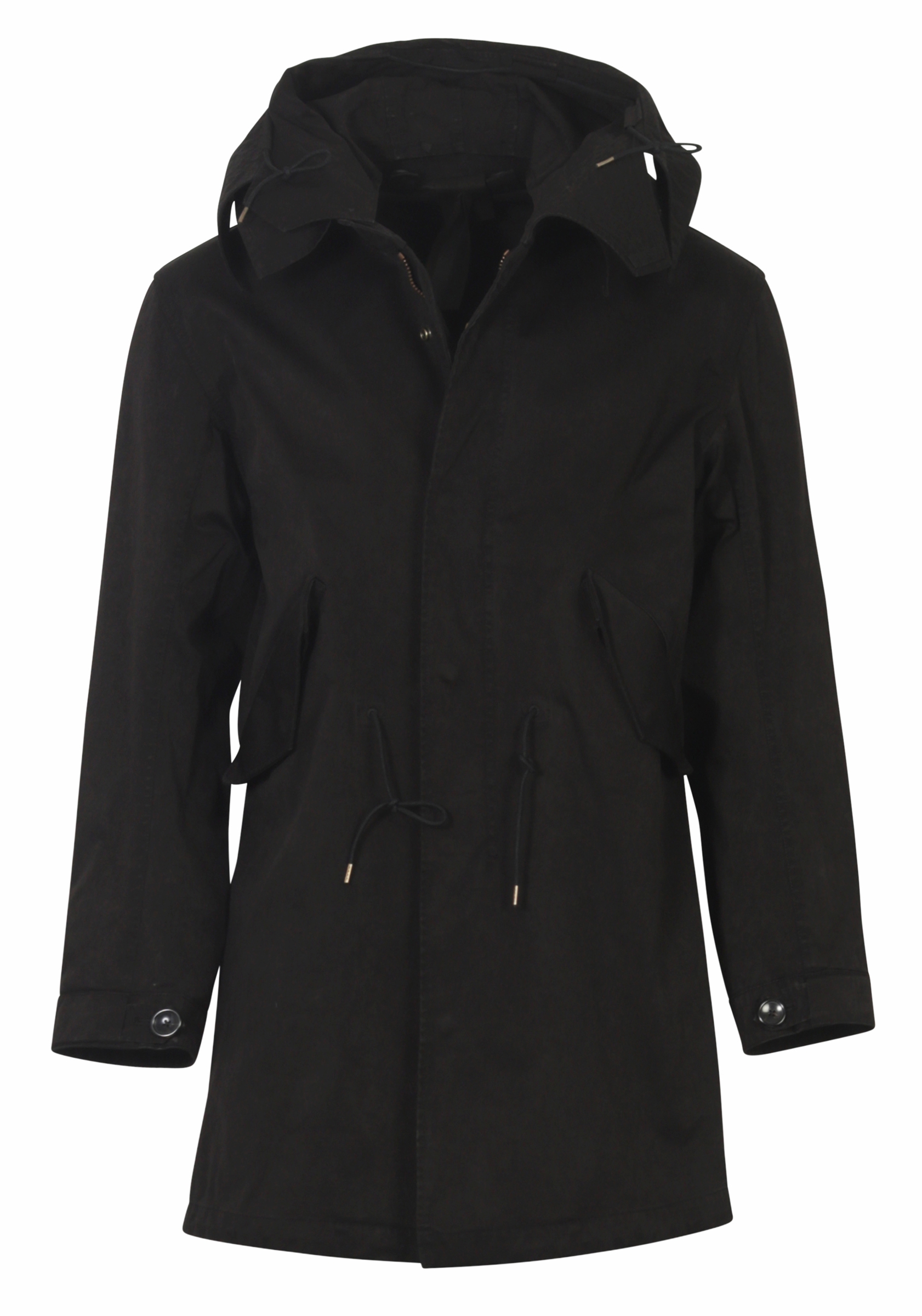 Ten C Hooded Military Parka Black