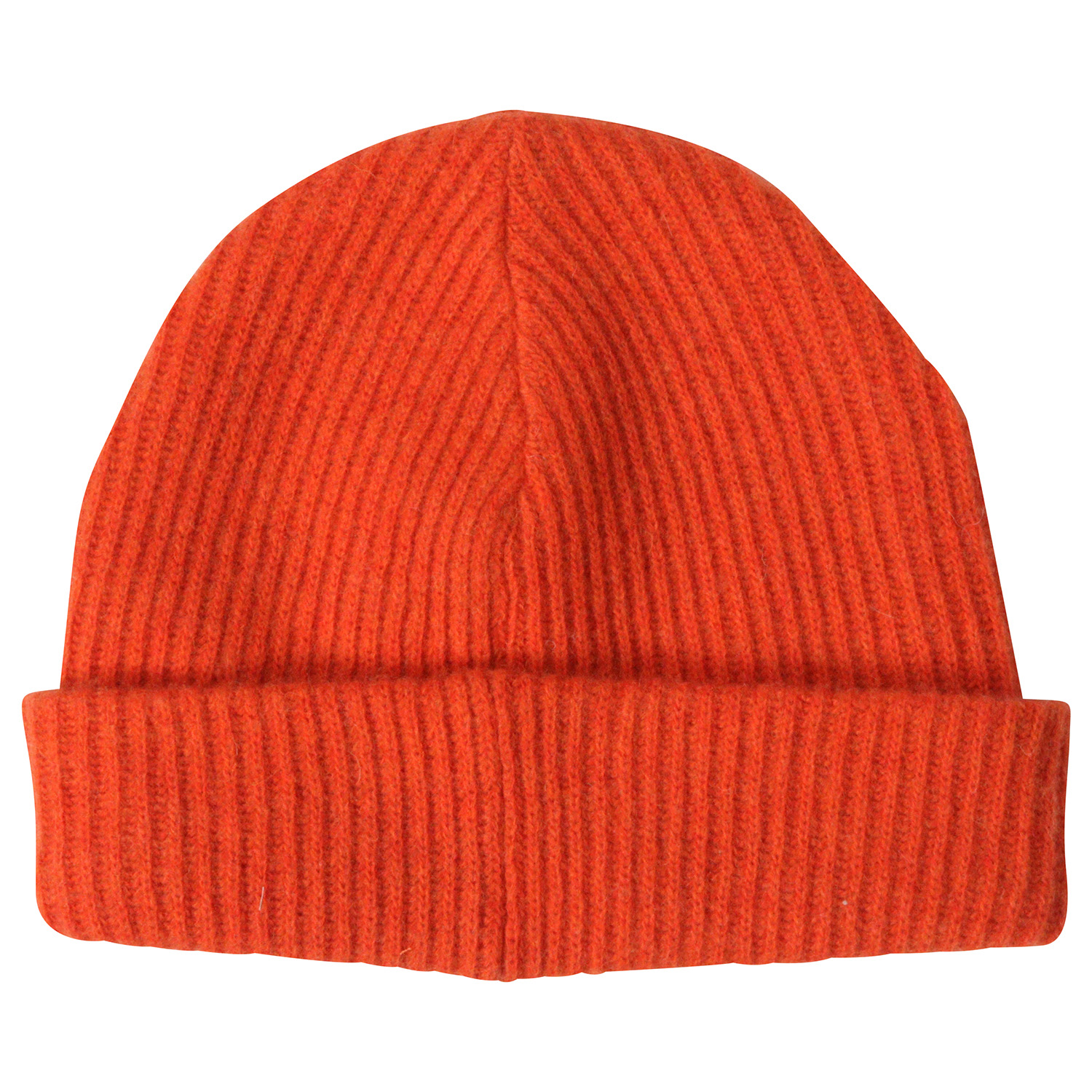 Ganni Recycled Wool Knit Hat Orange