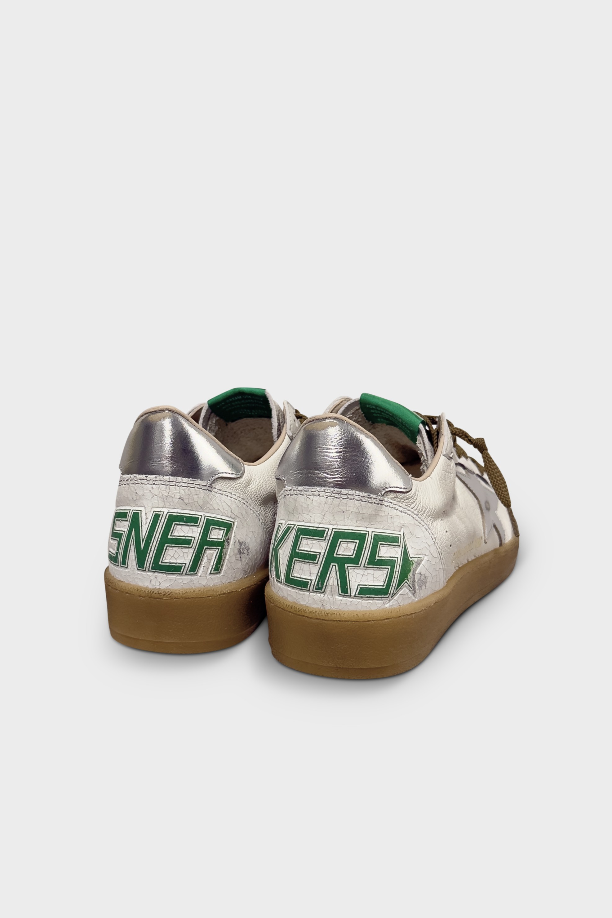 GOLDEN GOOSE Ballstar White/Beige/Silver