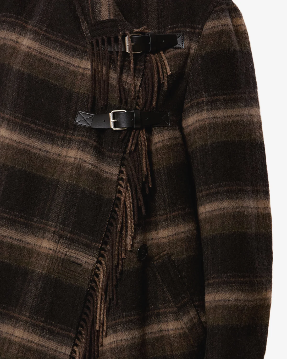ISABEL MARANT ÉTOILE Gihan Coat in Brown Check