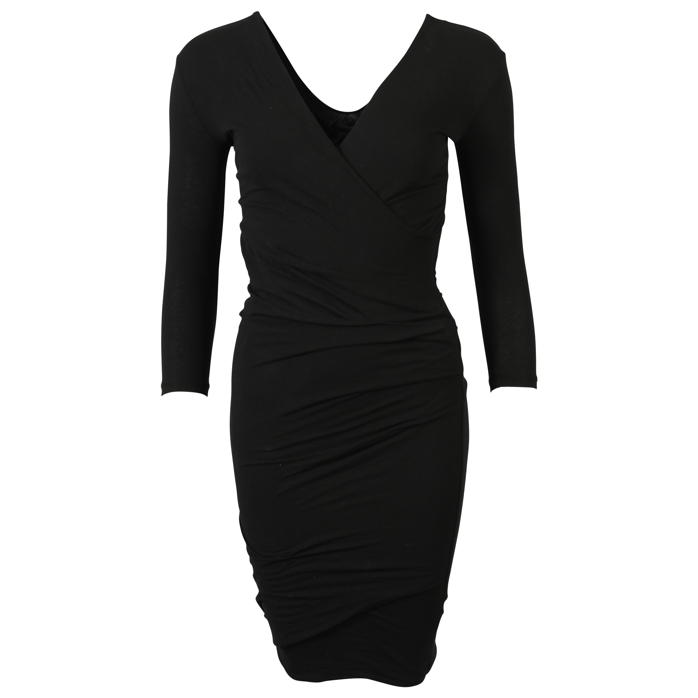 James Perse Wrap Dress schwarz M